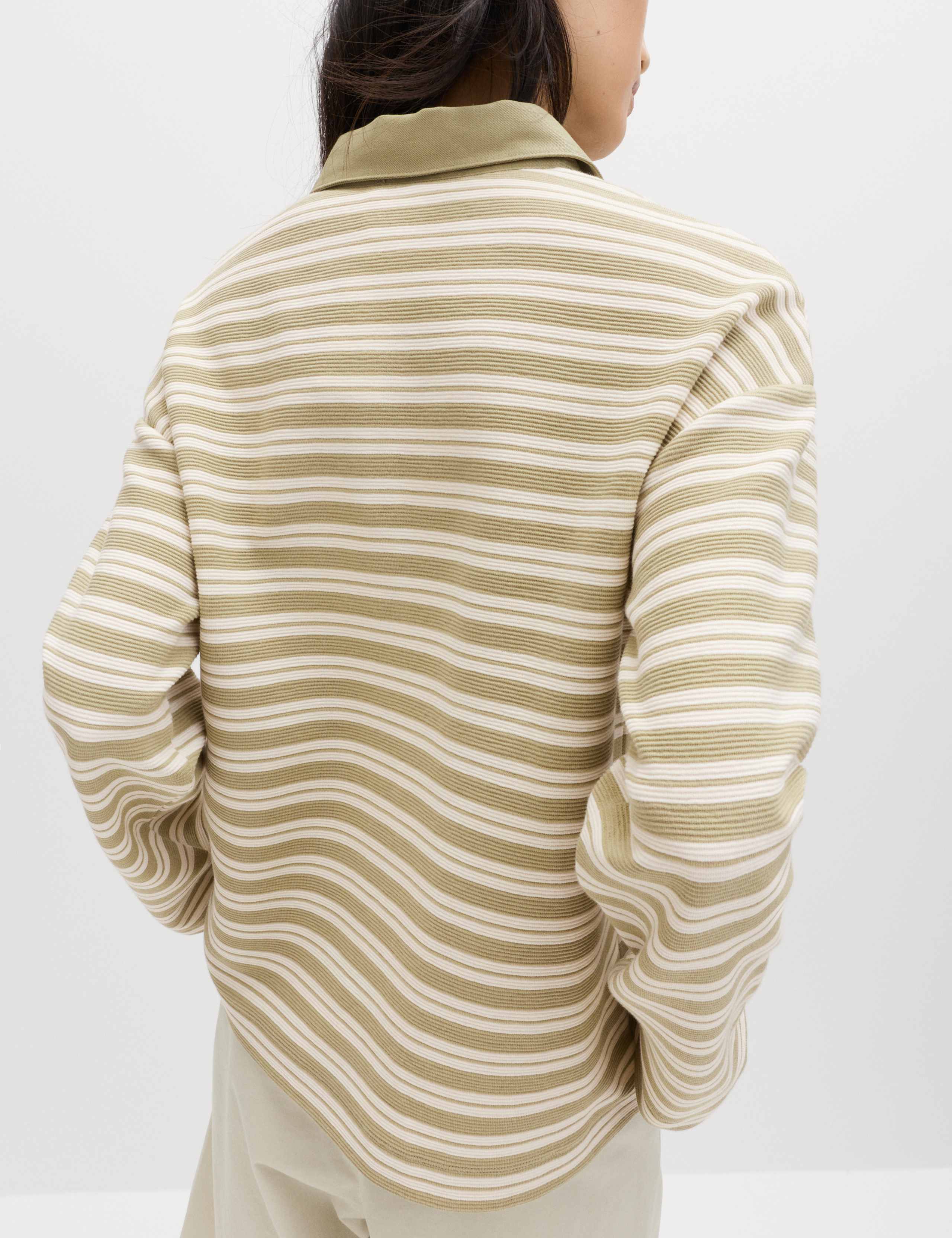 Cotton Rich Striped Collared Rugby Polo 3 of 5