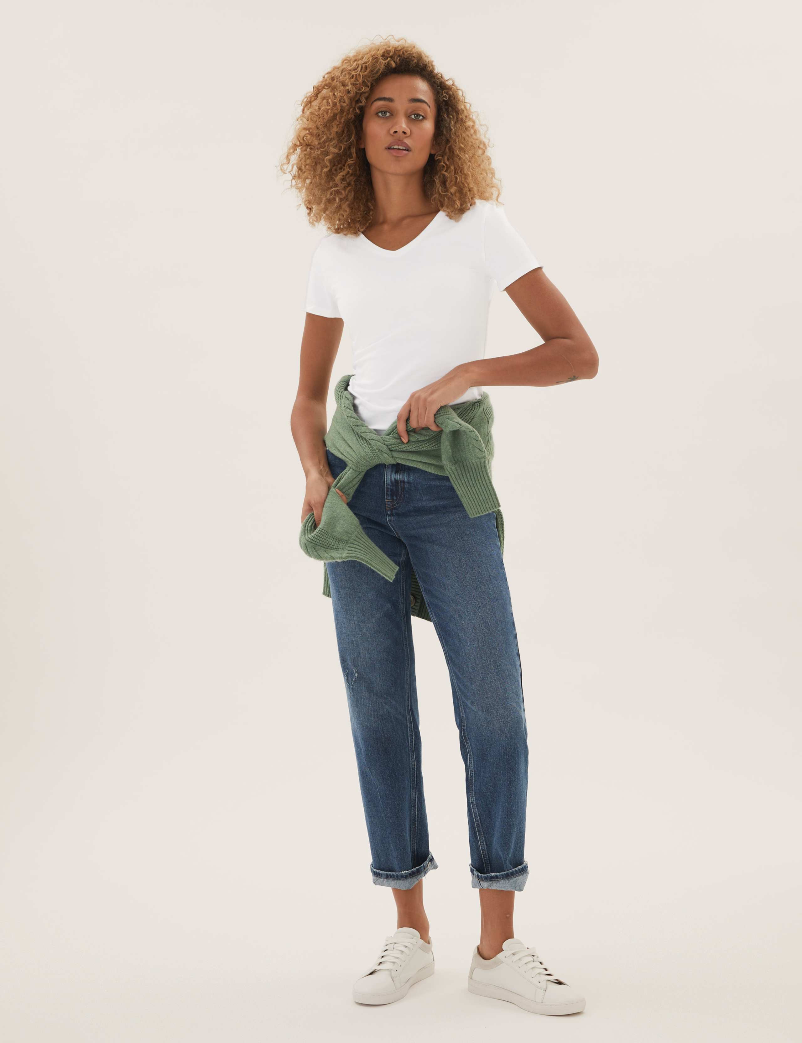 2 Pack Cotton Rich Fitted Tops 3 of 6