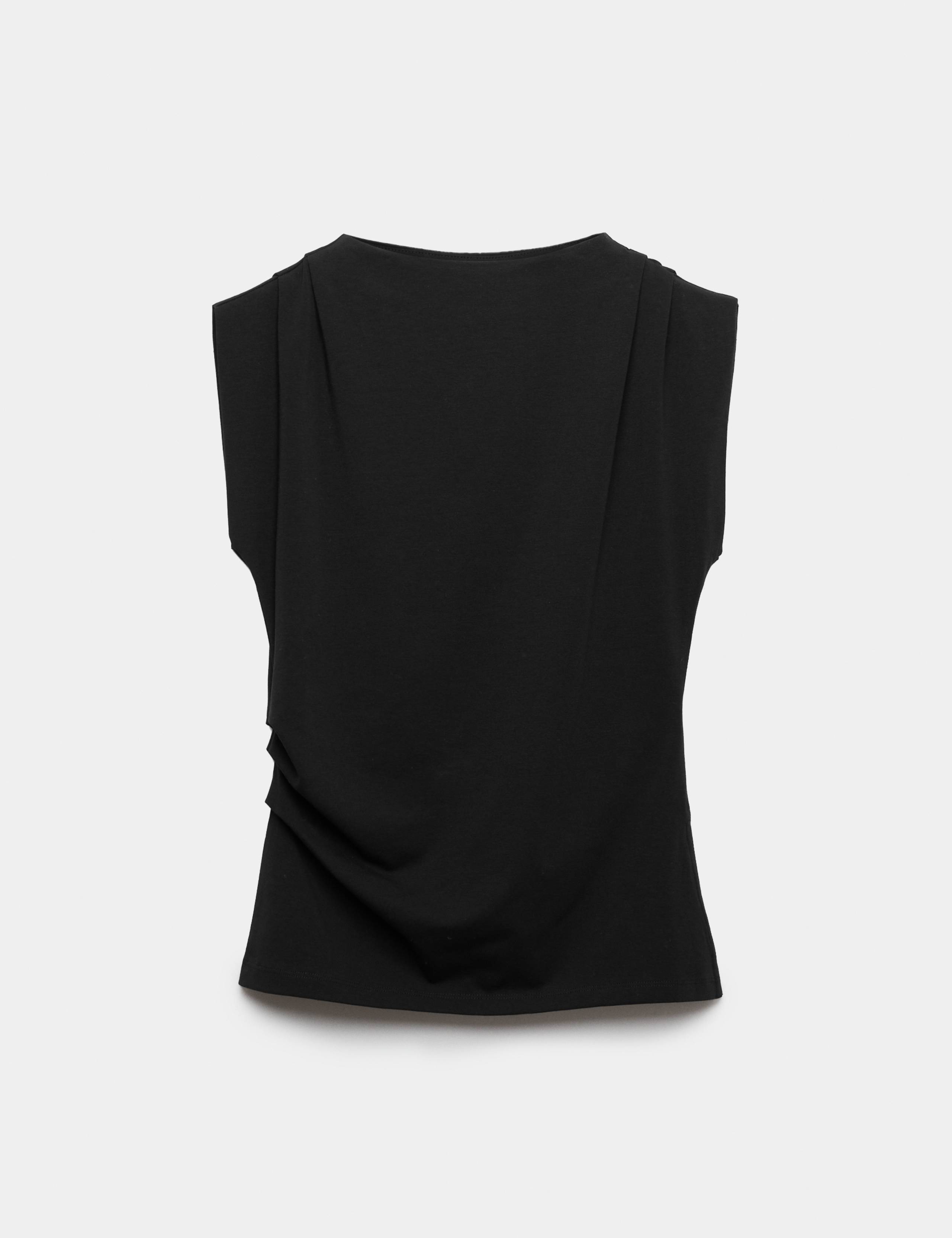 Cotton Rich Drape Asymmetric Top 2 of 6