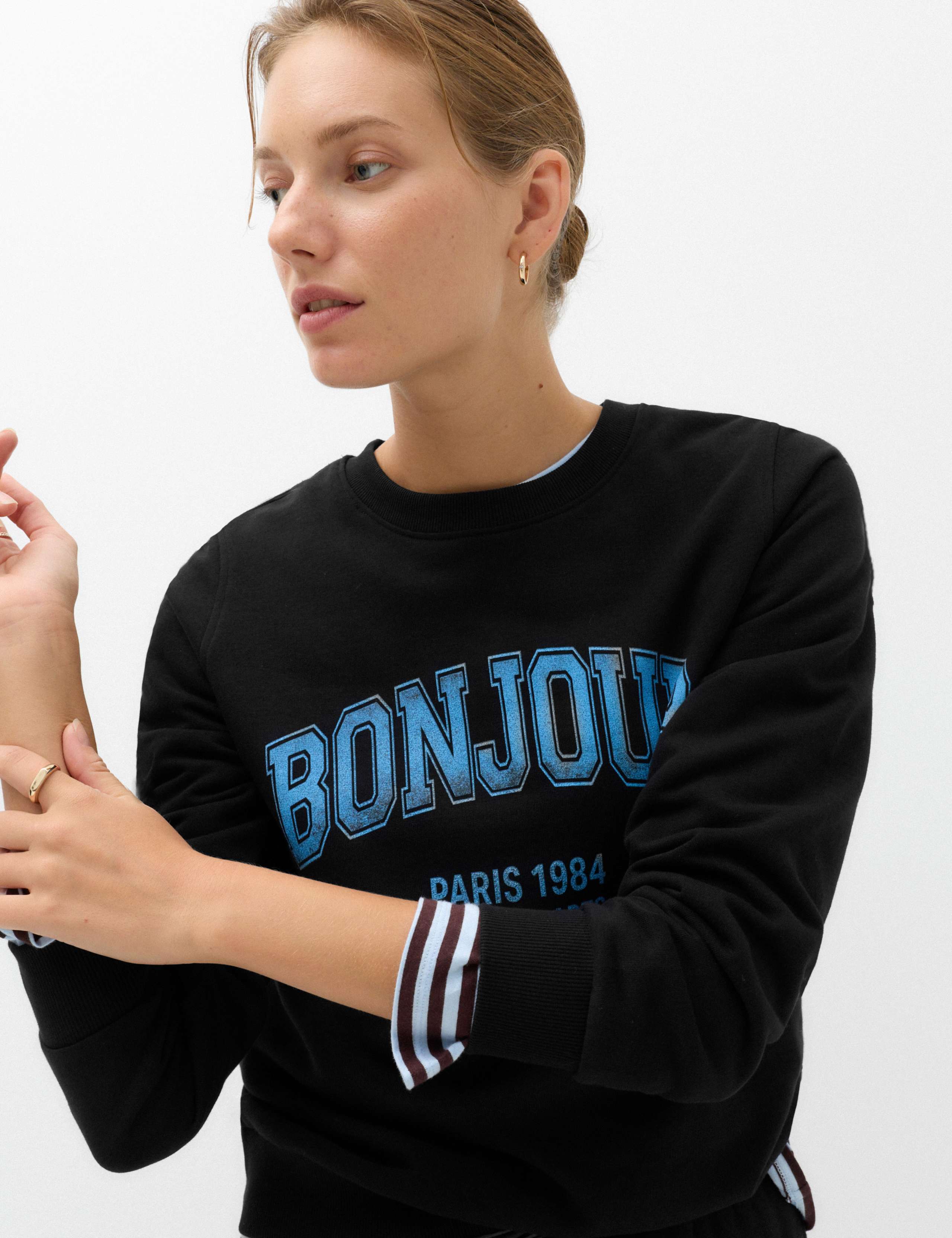 Cotton Rich Graphic Sweatshirt 3 of 5