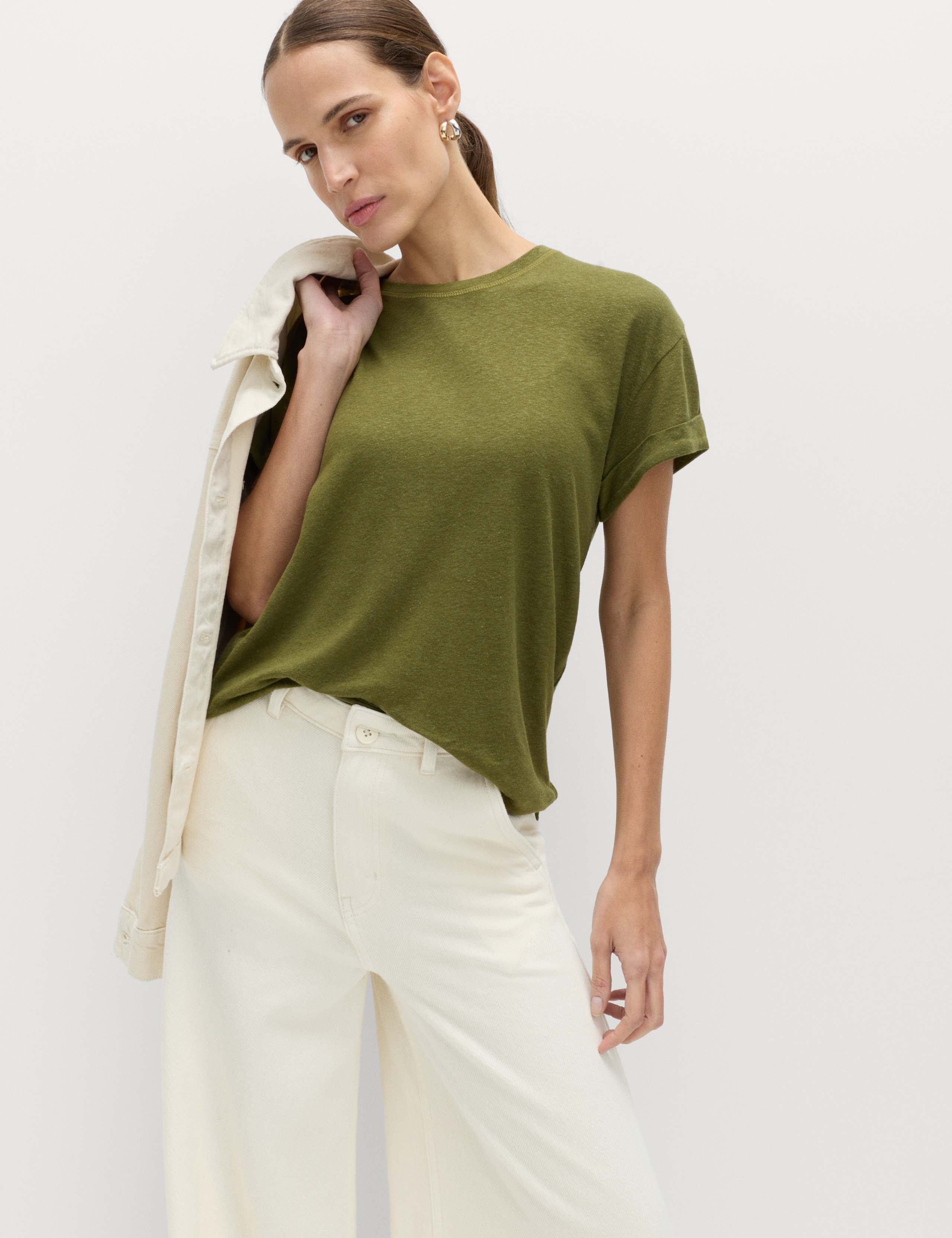 Linen Blend T-Shirt 1 of 4