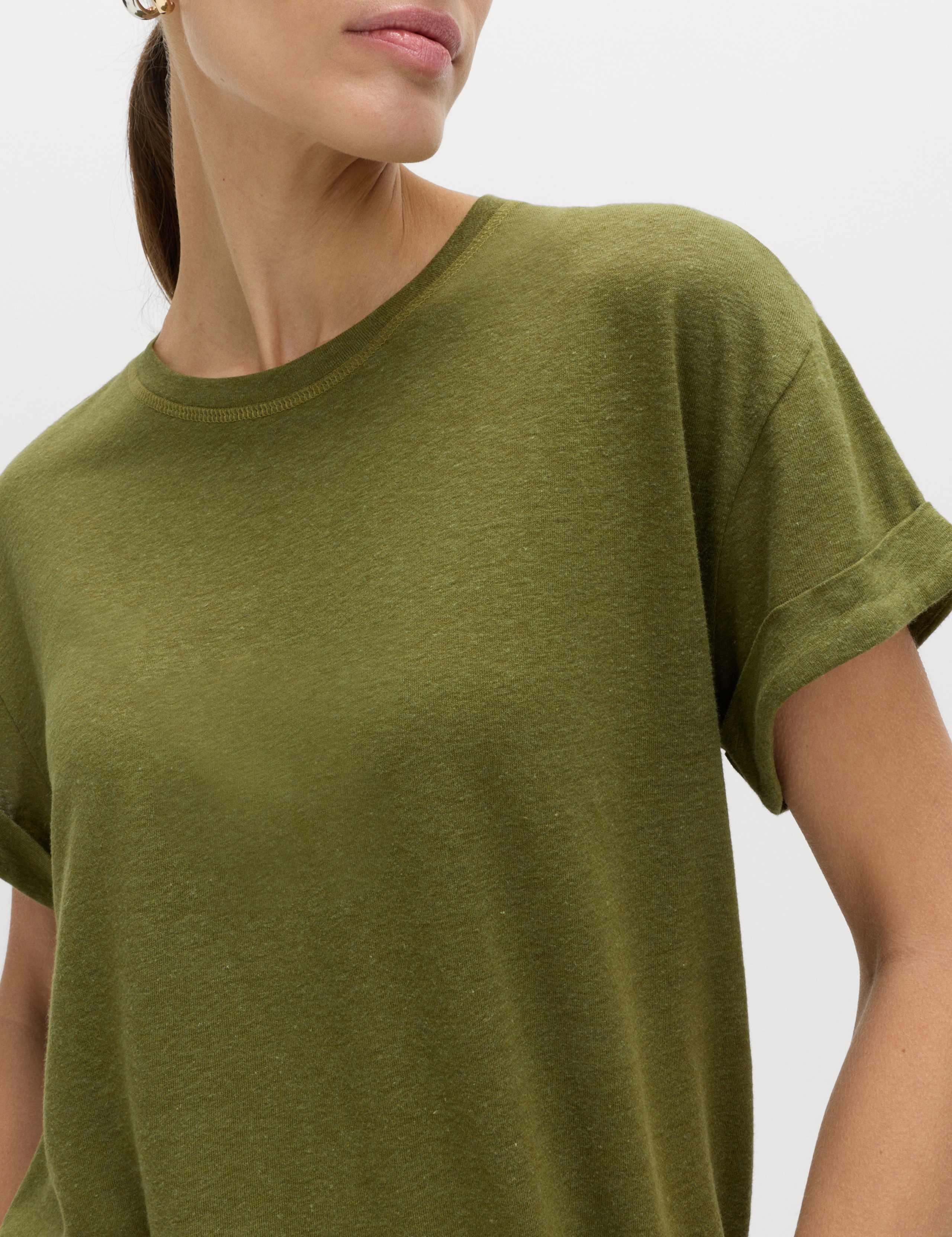 Linen Blend T-Shirt 3 of 4