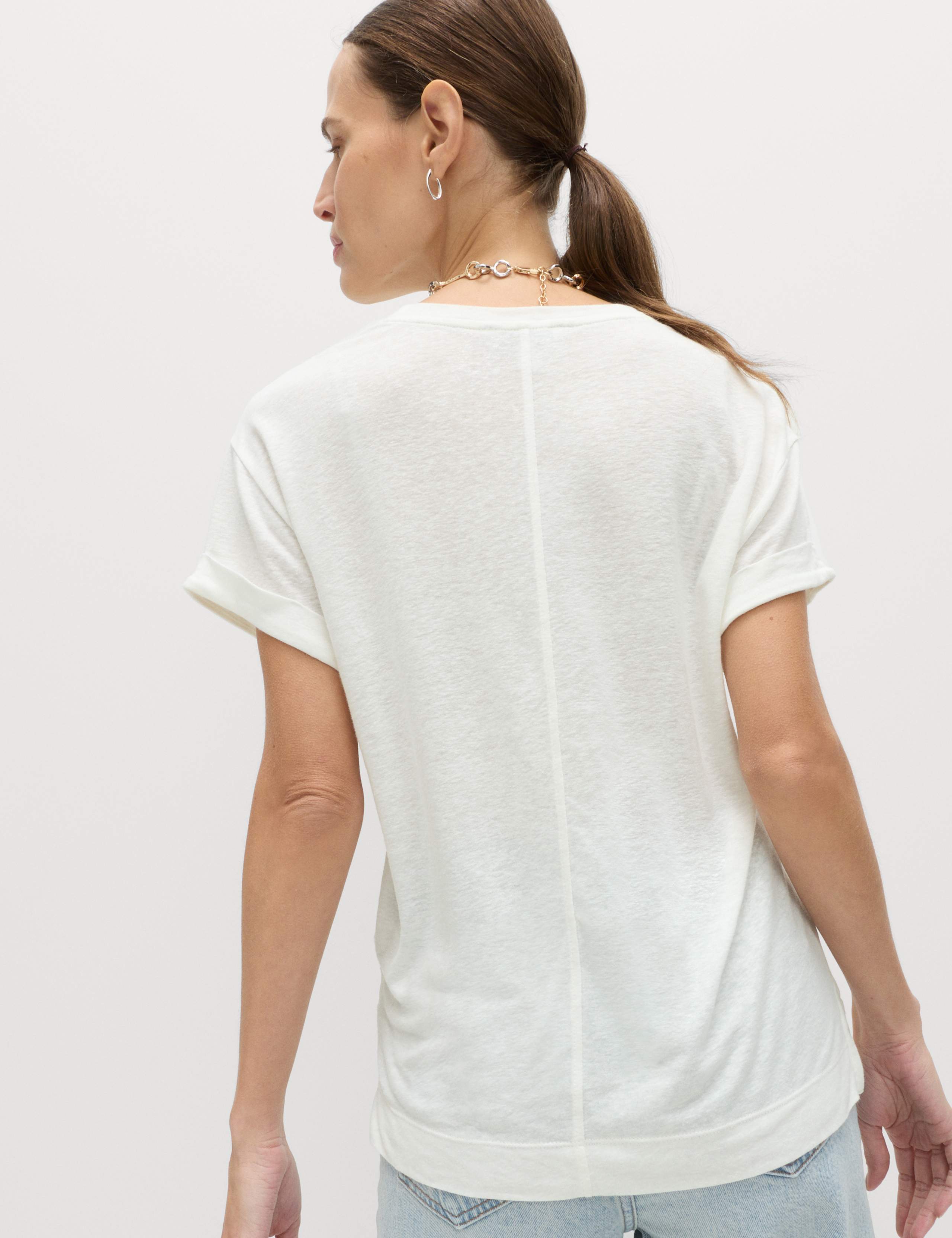 Linen Blend T-Shirt 4 of 4