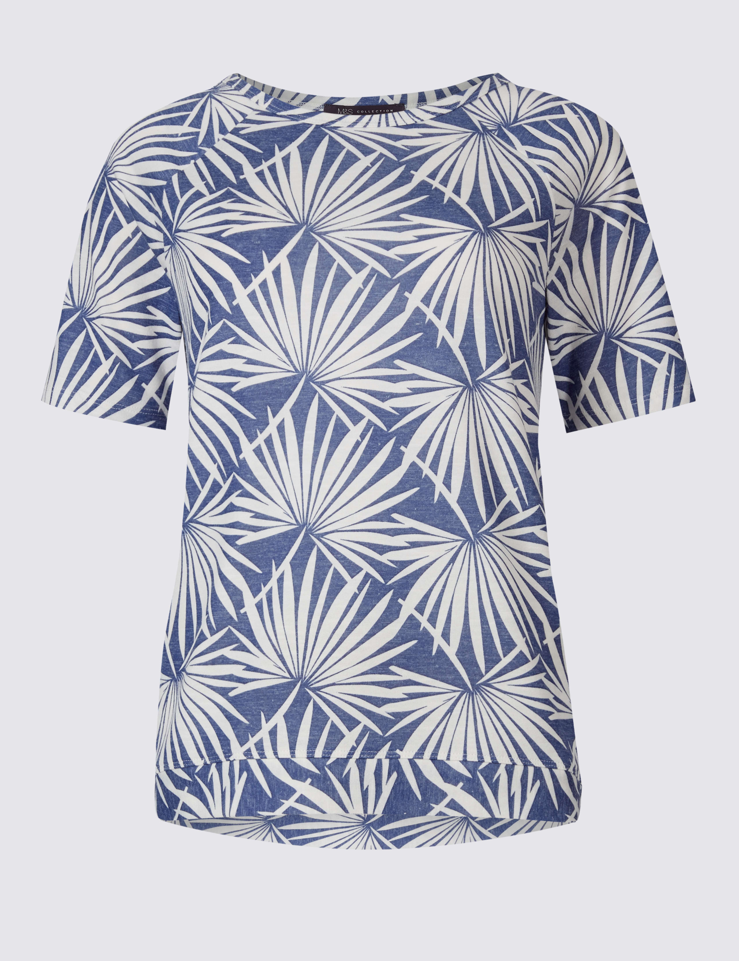 Printed Raglan Short Sleeve T-Shirt 2 of 5