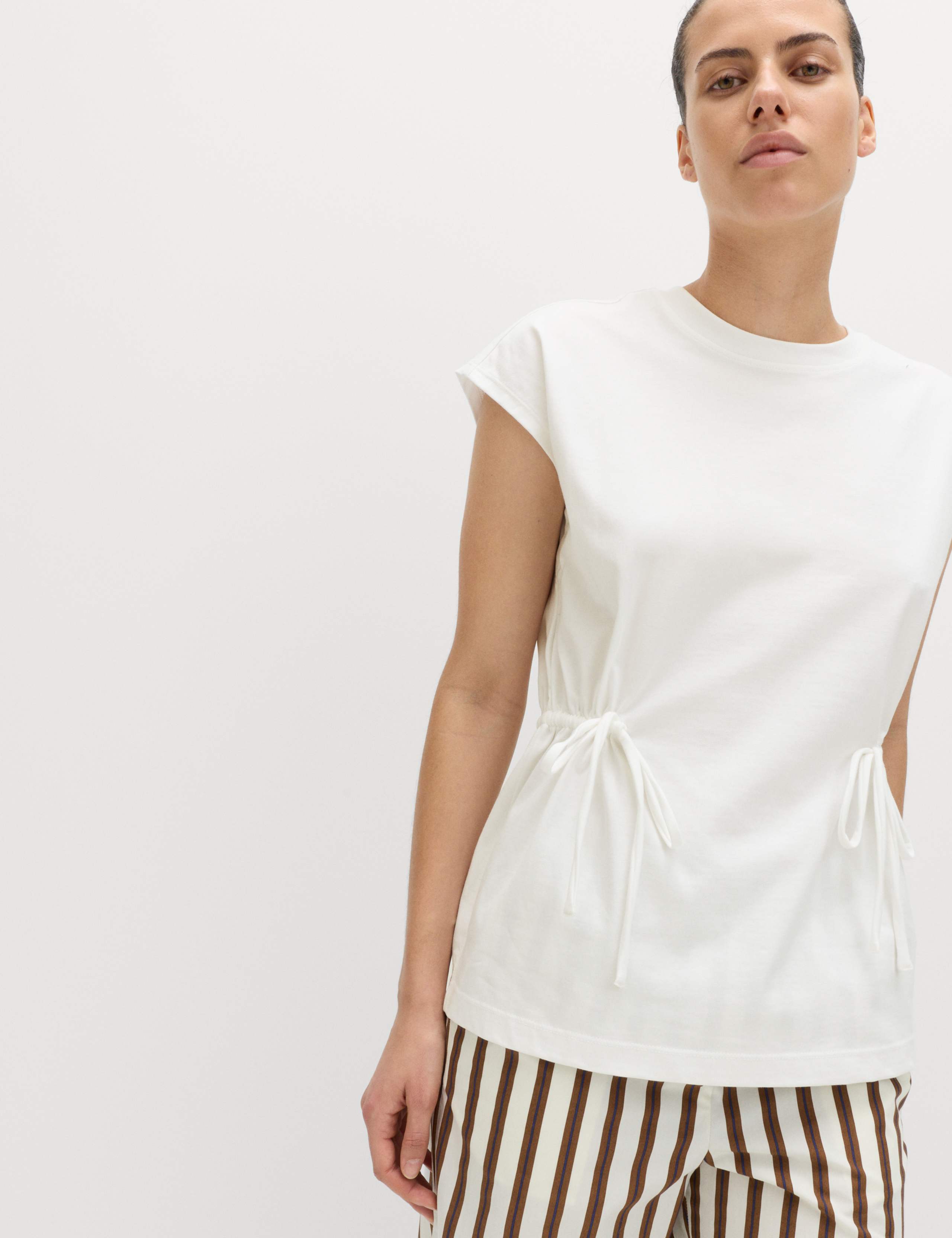 Pure Cotton Tie Waist Oversized T-Shirt 3 of 5