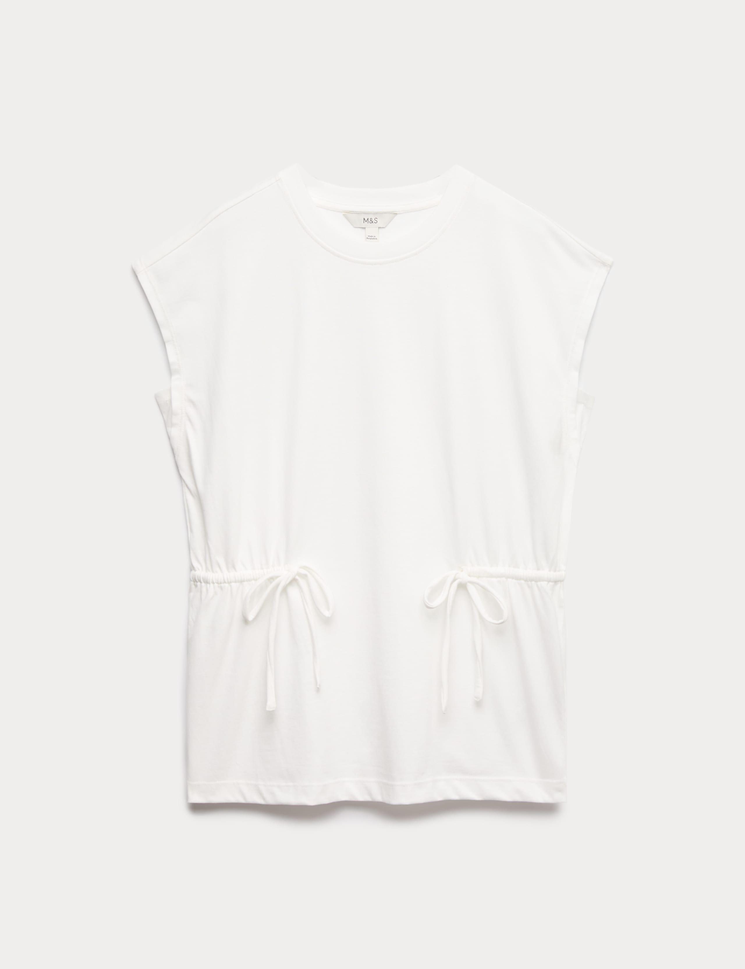 Pure Cotton Tie Waist Oversized T-Shirt 1 of 1