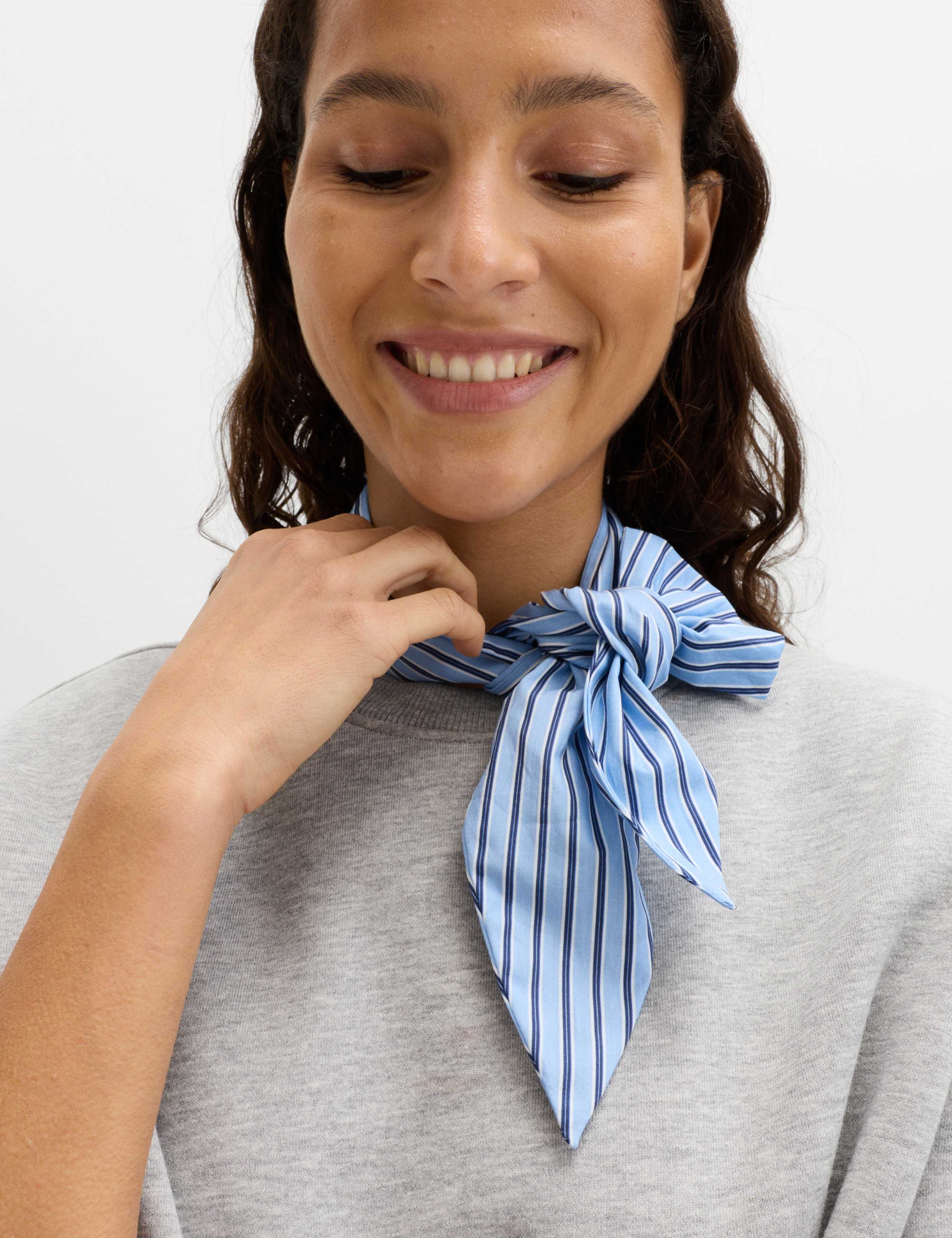 Cotton Blend Neck Scarf Sweatshirt 5 of 5