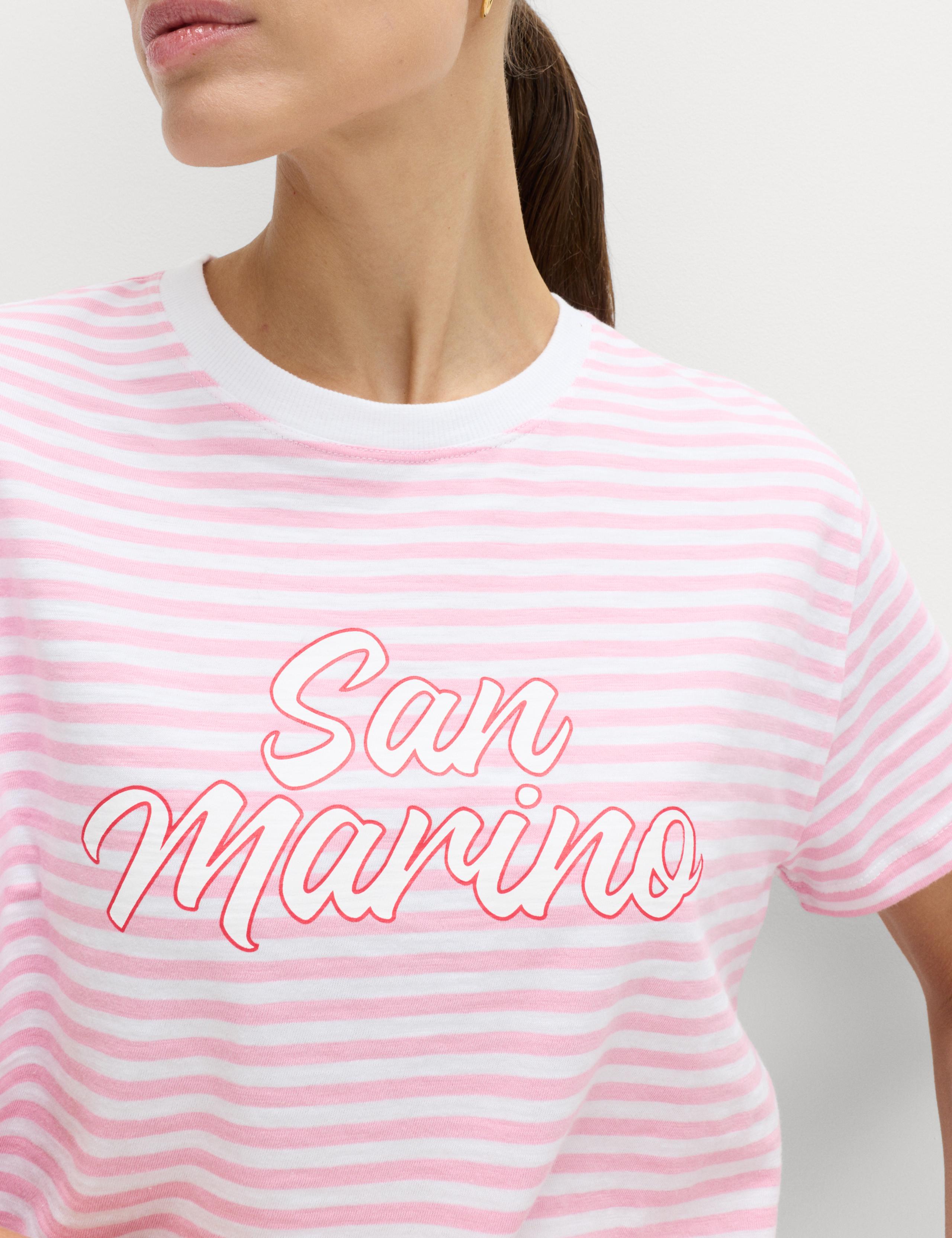 Pure Slub Cotton Checked T-Shirt 3 of 4