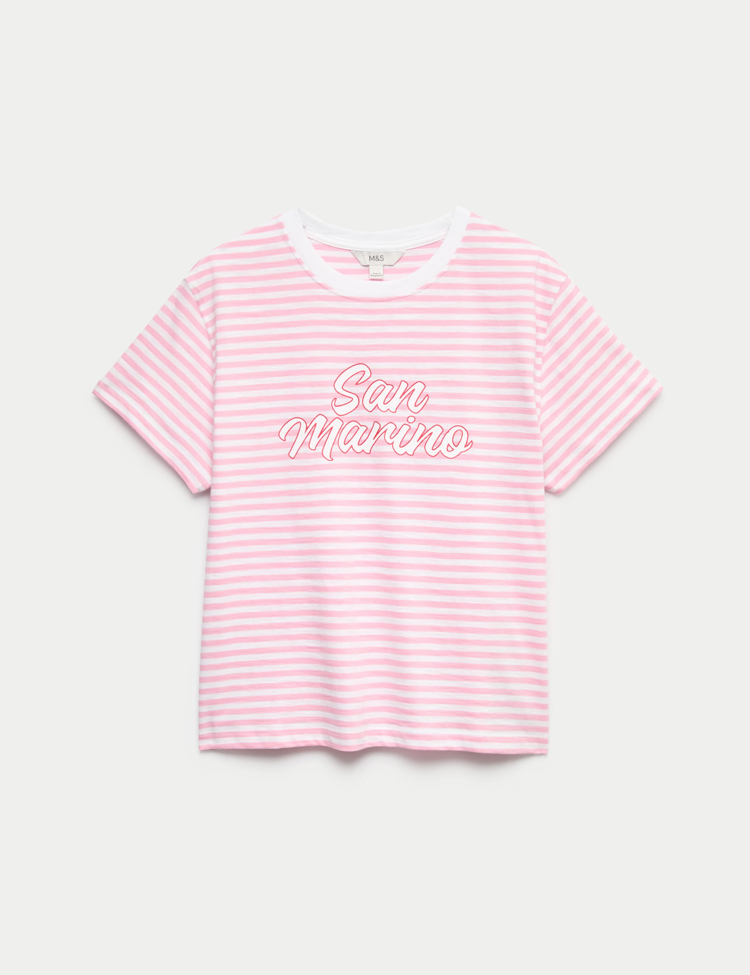 Pure Slub Cotton Checked T-Shirt 2 of 4