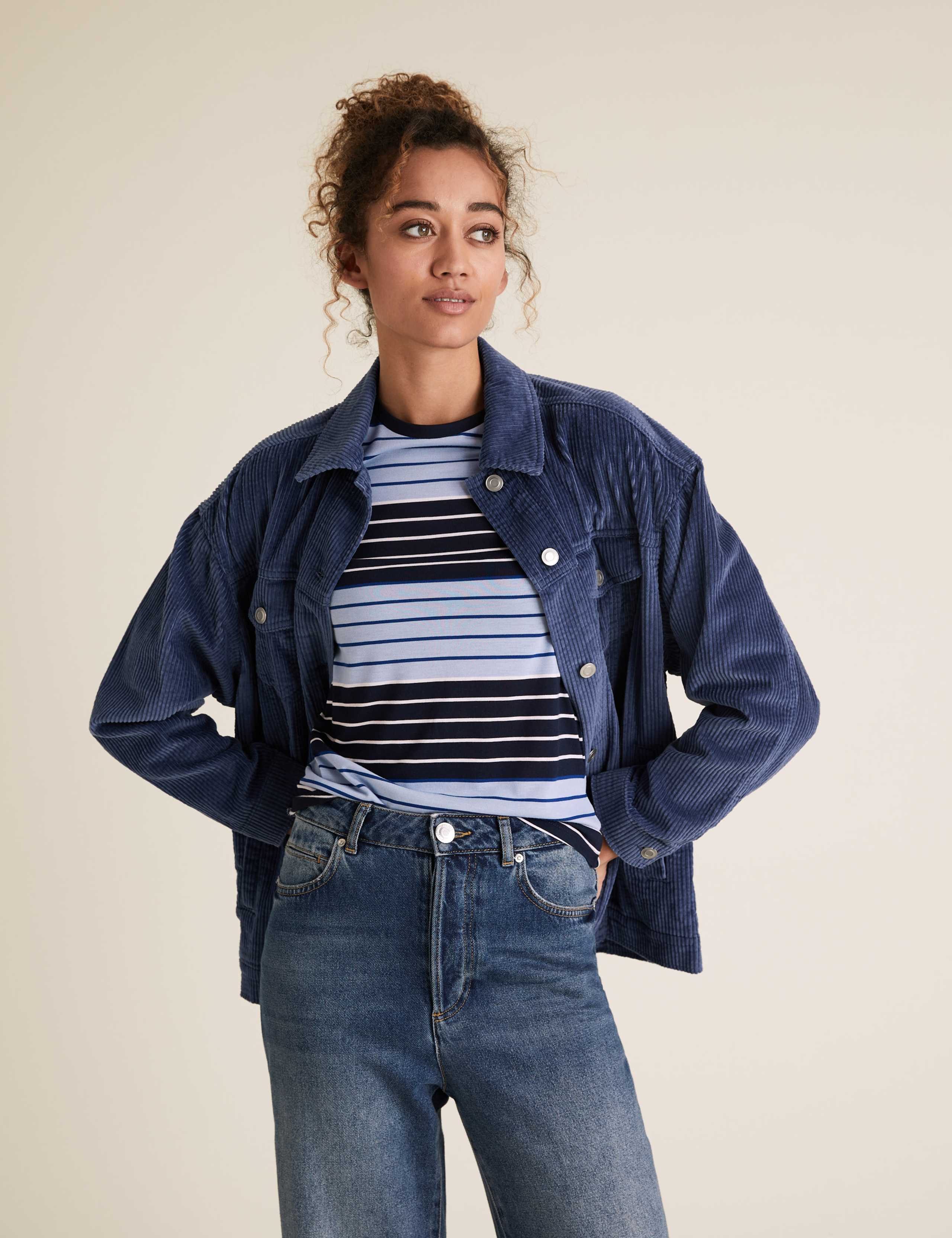 Striped Crew Neck Regular Fit Top 3 of 5