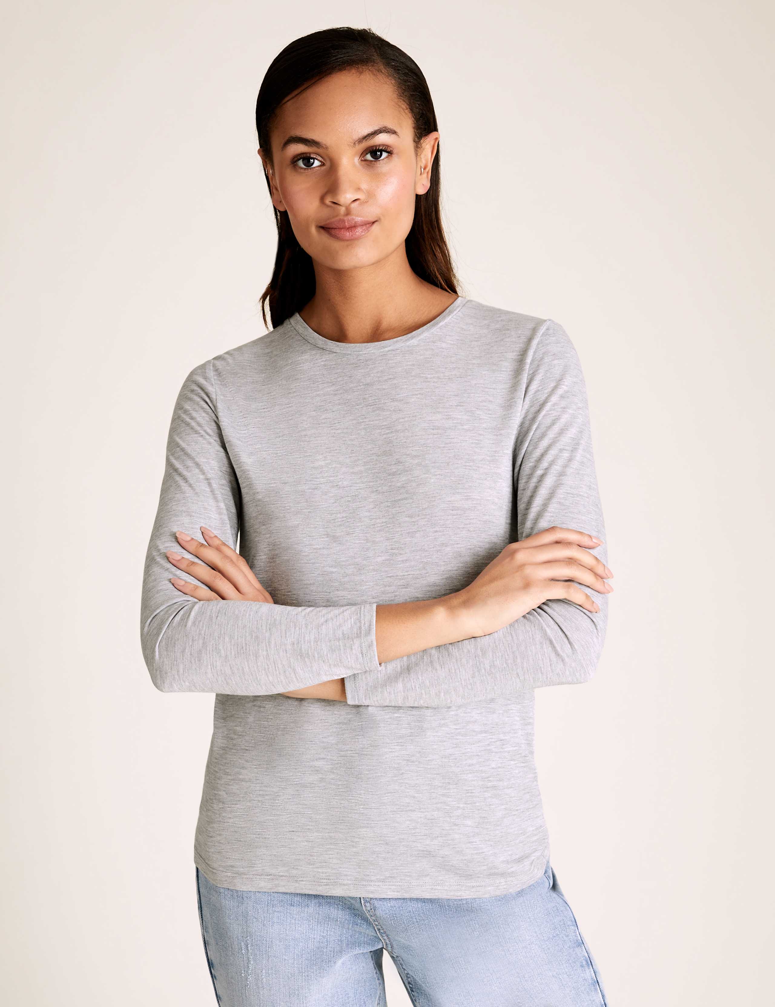 Crew Neck Regular Fit Long Sleeve Top 4 of 5