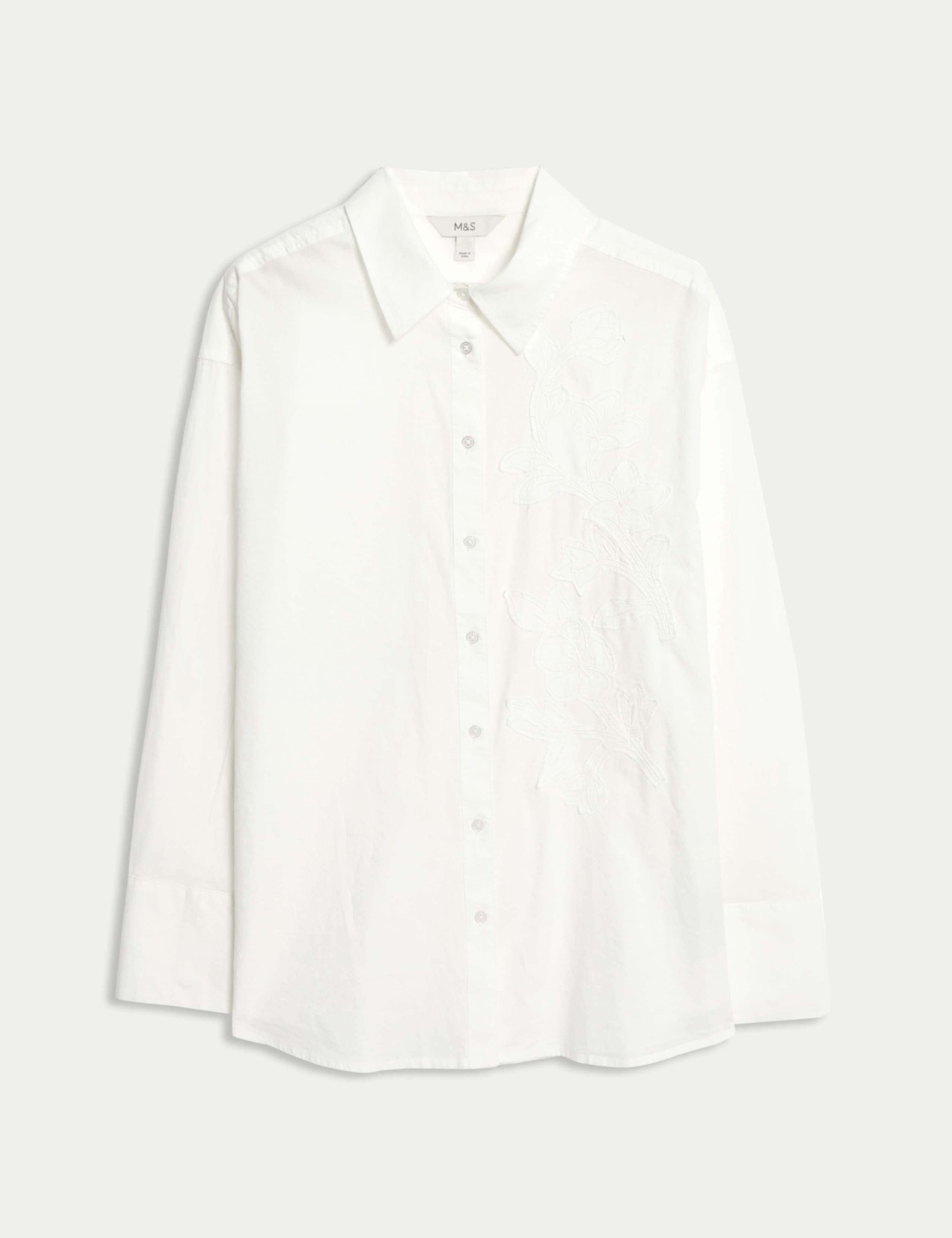 Pure Cotton Applique Button Through Shirt 2 of 7
