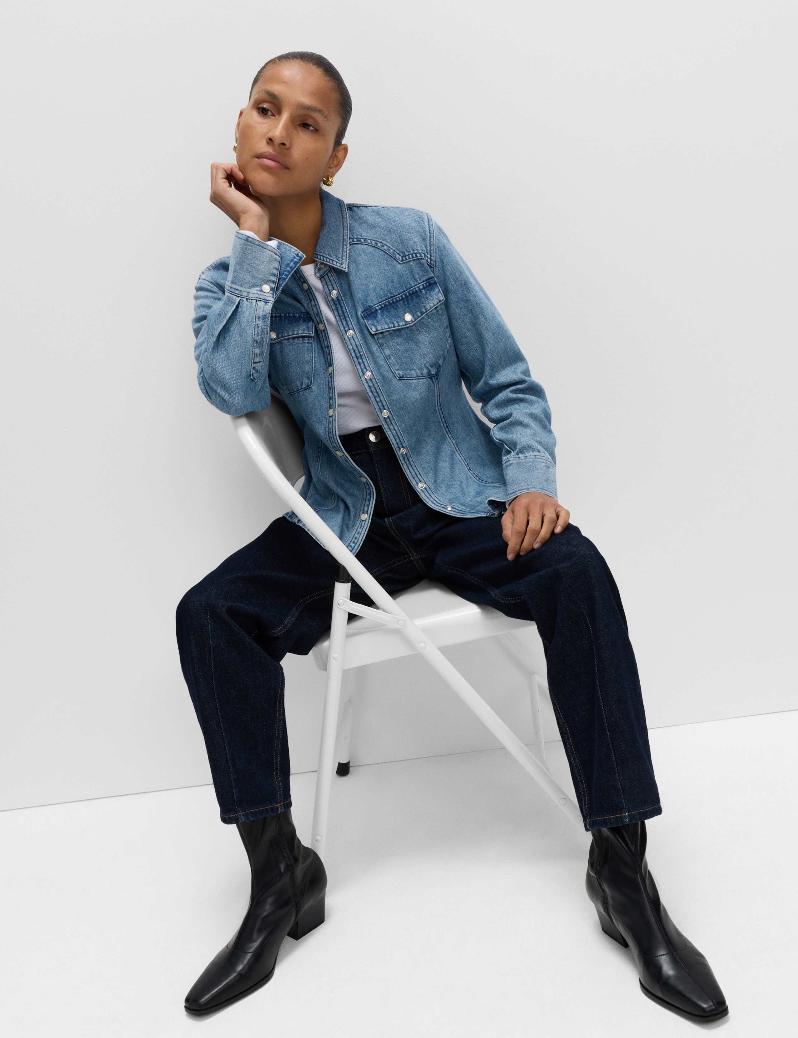 Denim Western Shirt 2 of 3
