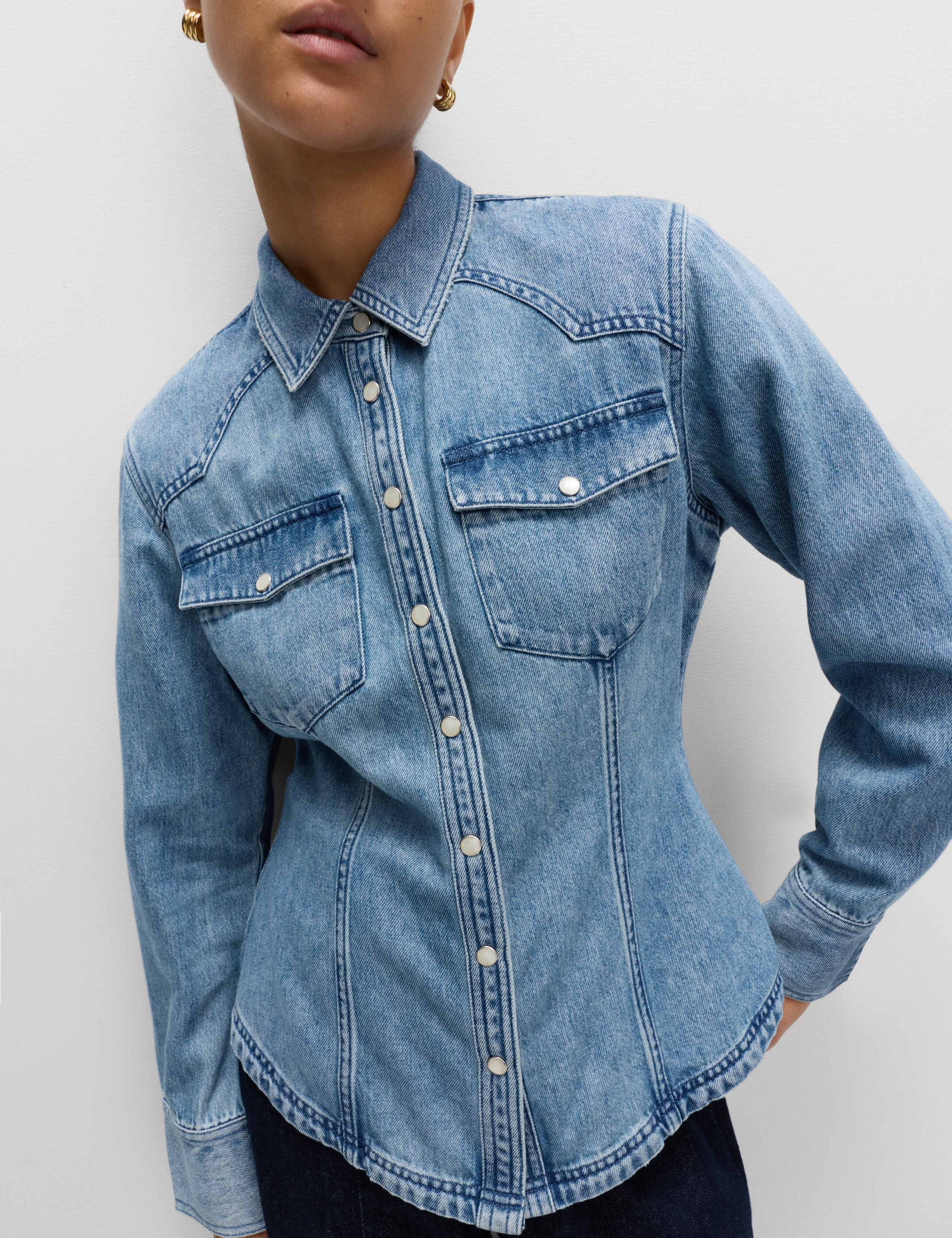 Denim Western Shirt 4 of 4