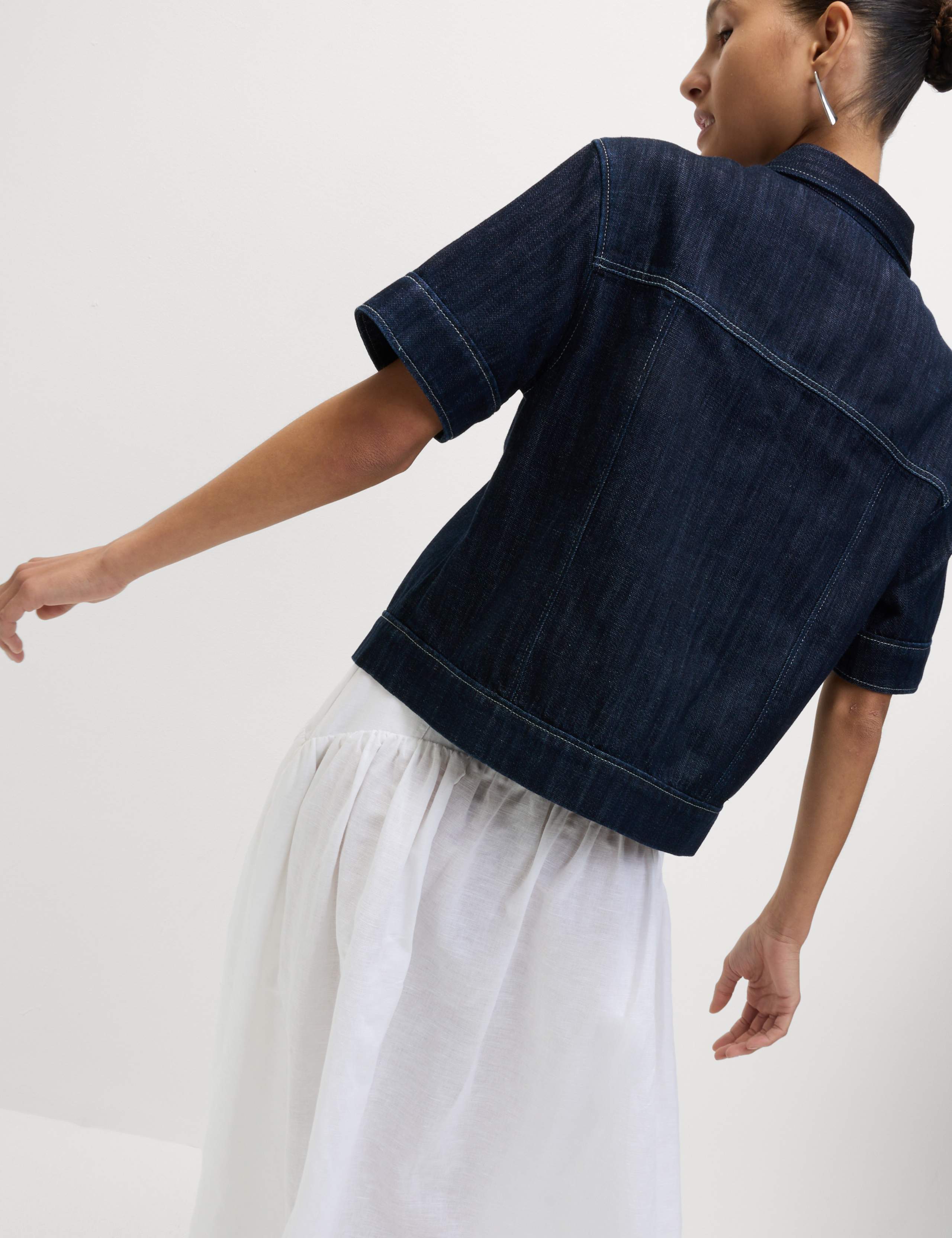 Denim Utility Short Sleeve Shirt 4 of 5