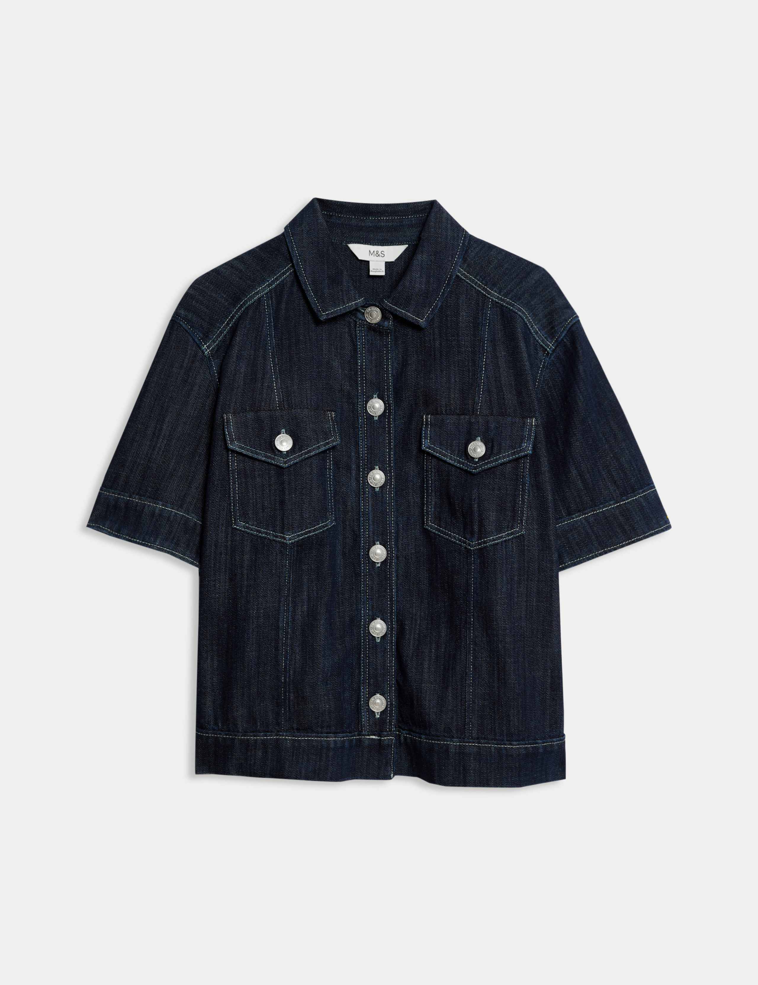 Denim Utility Short Sleeve Shirt 2 of 5