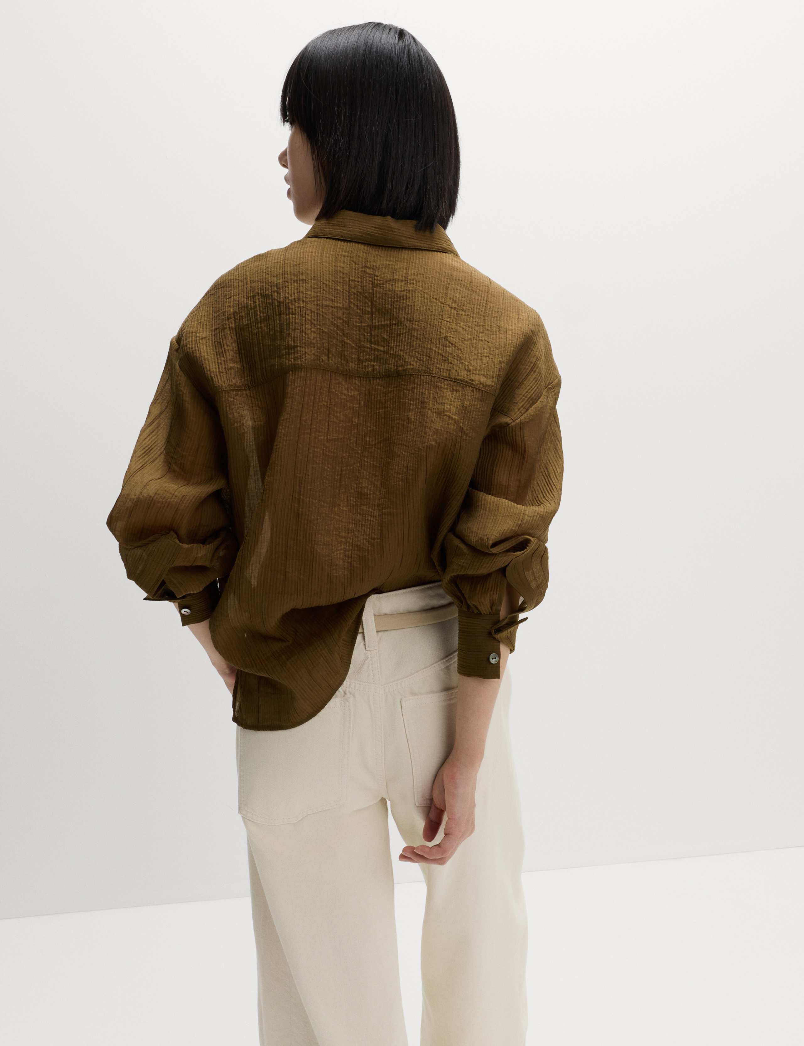 Lyocell Rich Textured Collared Shirt 5 of 6