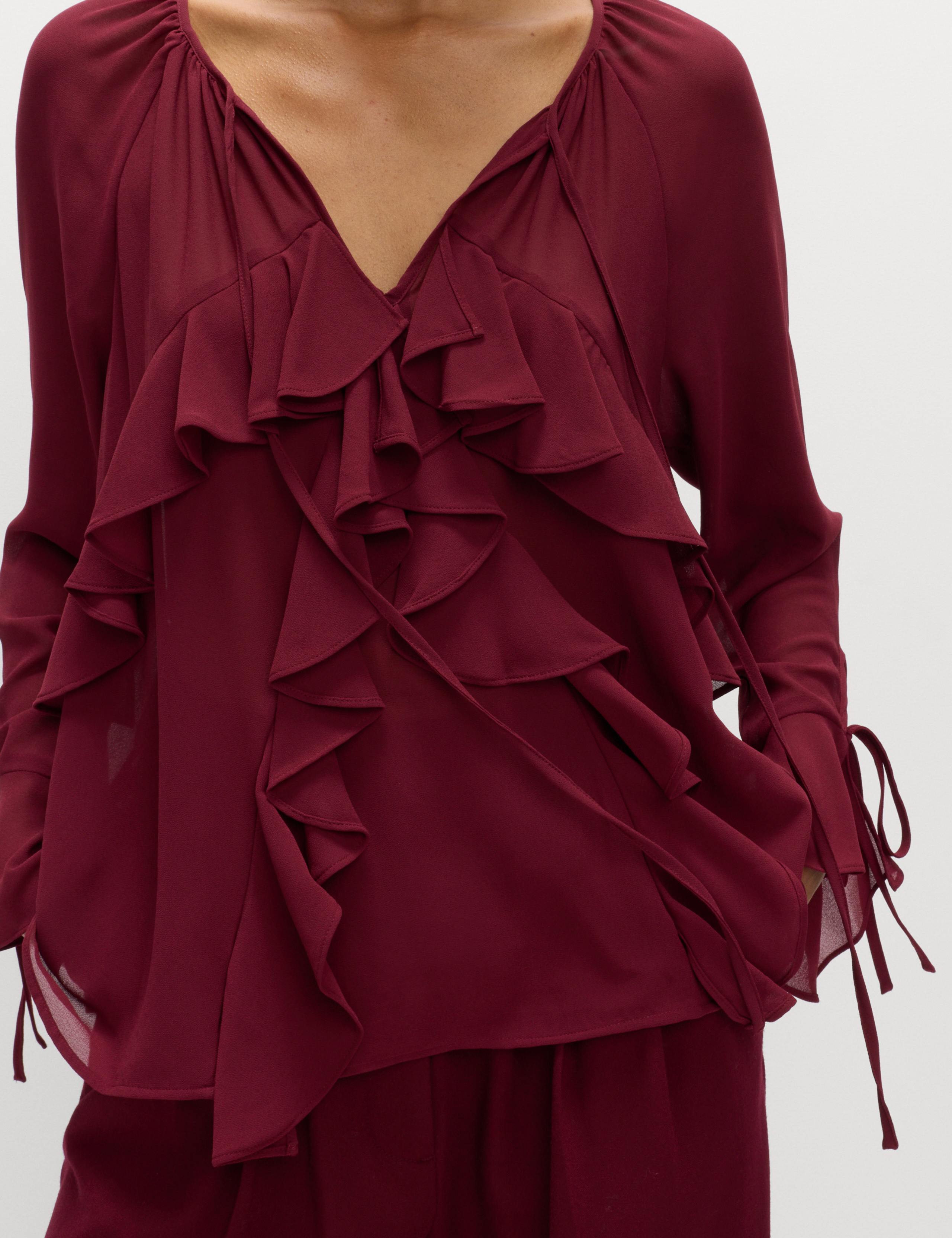 Tie Neck Ruffle Blouse 3 of 5