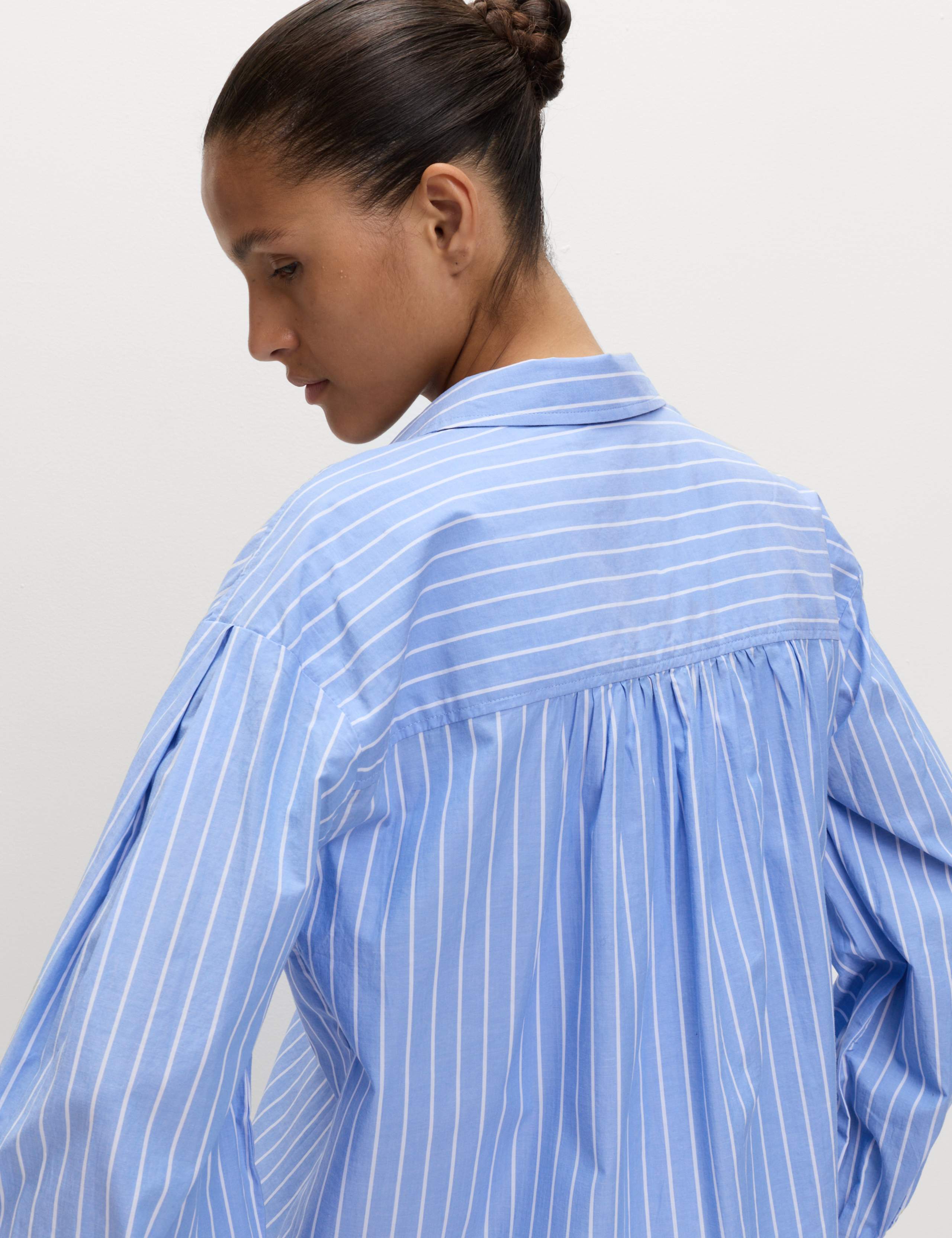Pure Cotton Striped Boxy Shirt 3 of 5