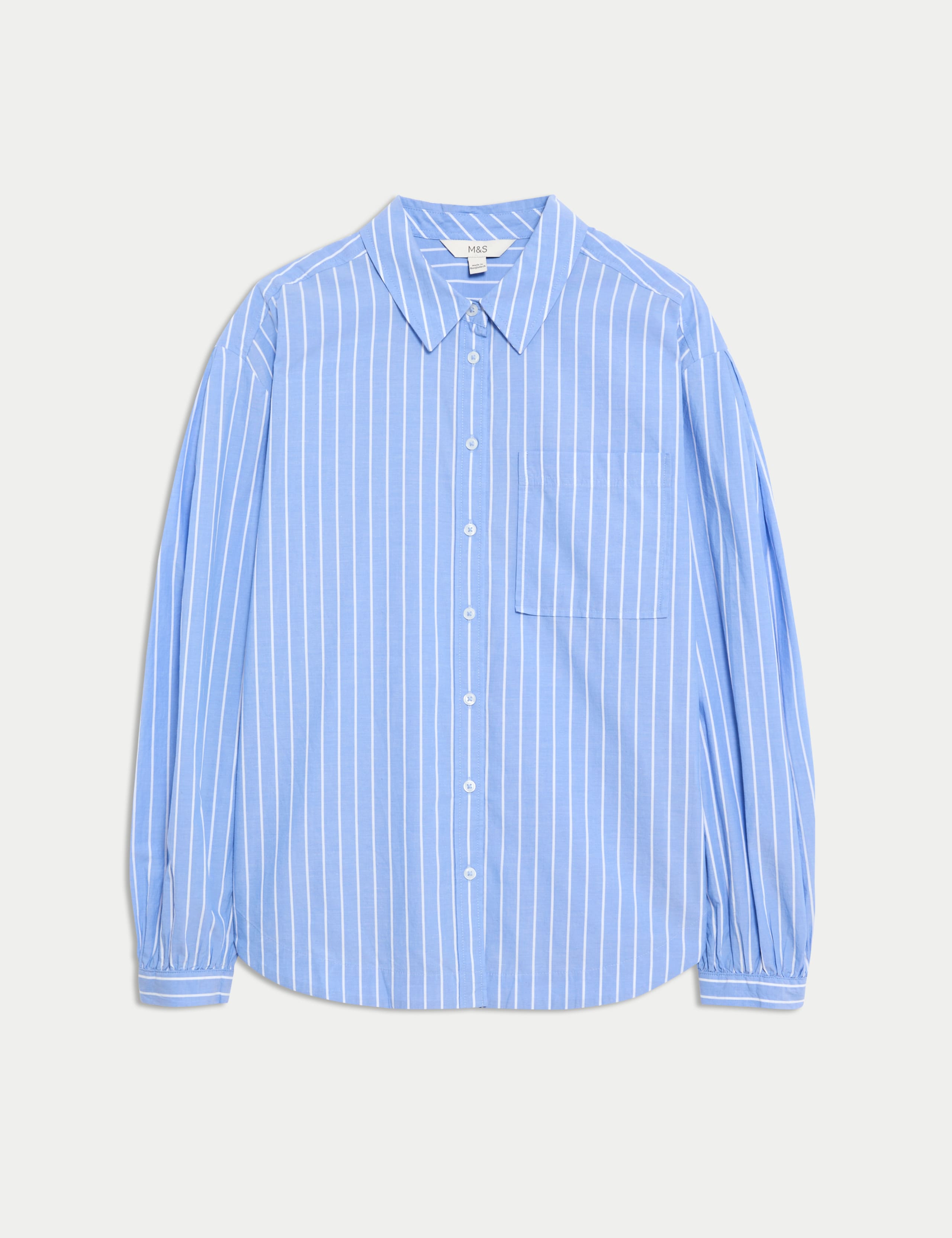 Pure Cotton Striped Boxy Shirt 2 of 5