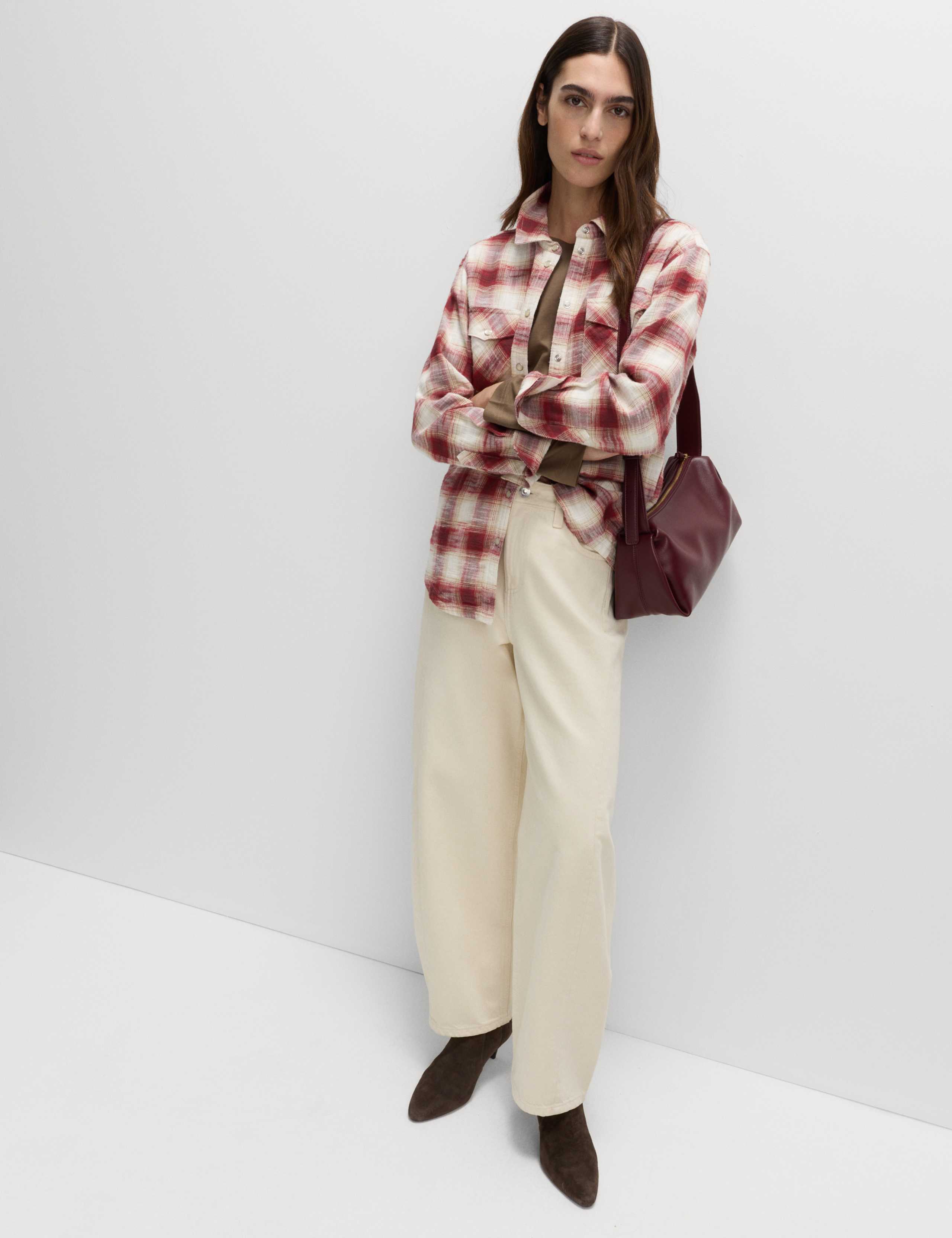 Pure Cotton Western Checked Shirt 3 of 6