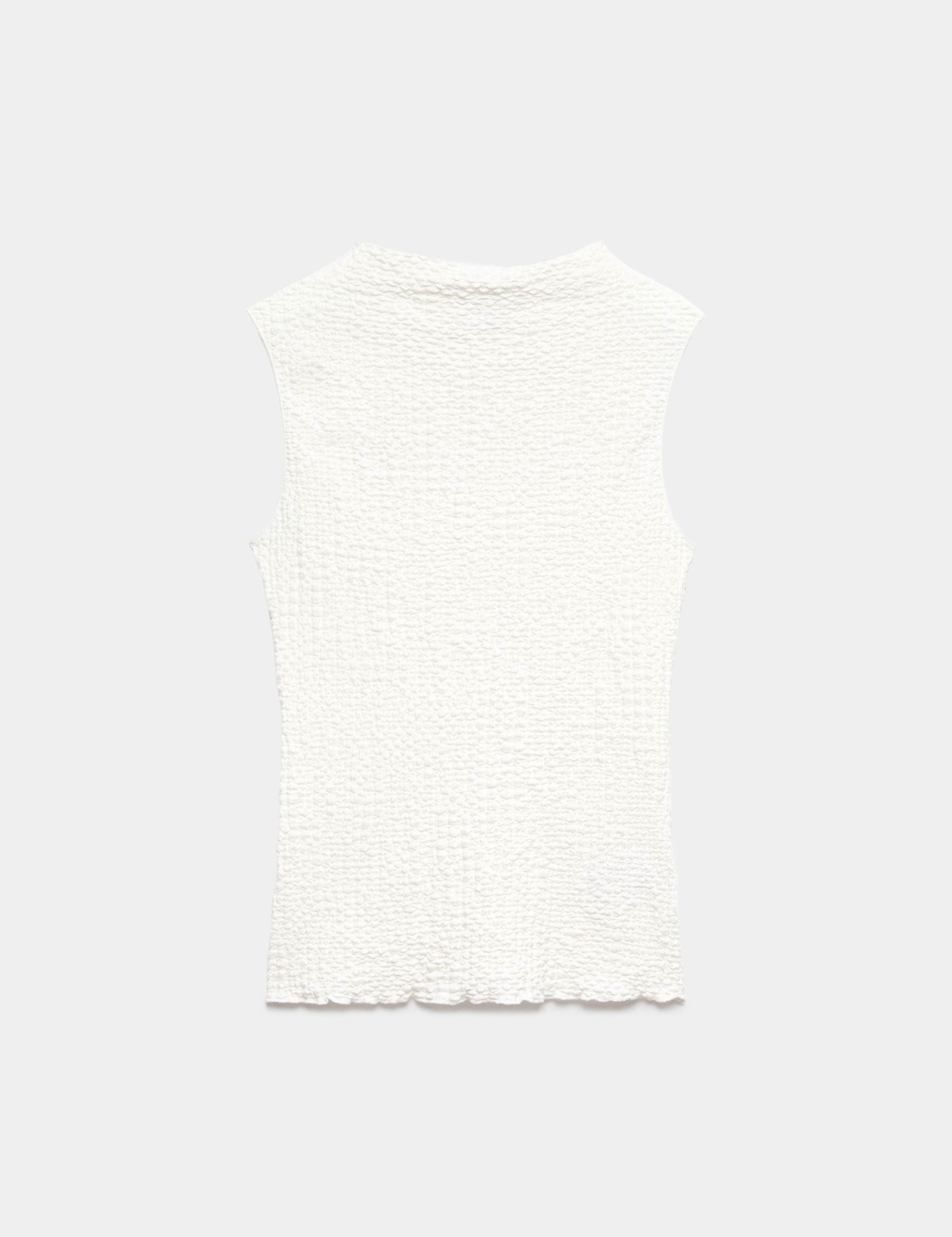 Textured Sleeveless Top 2 of 5