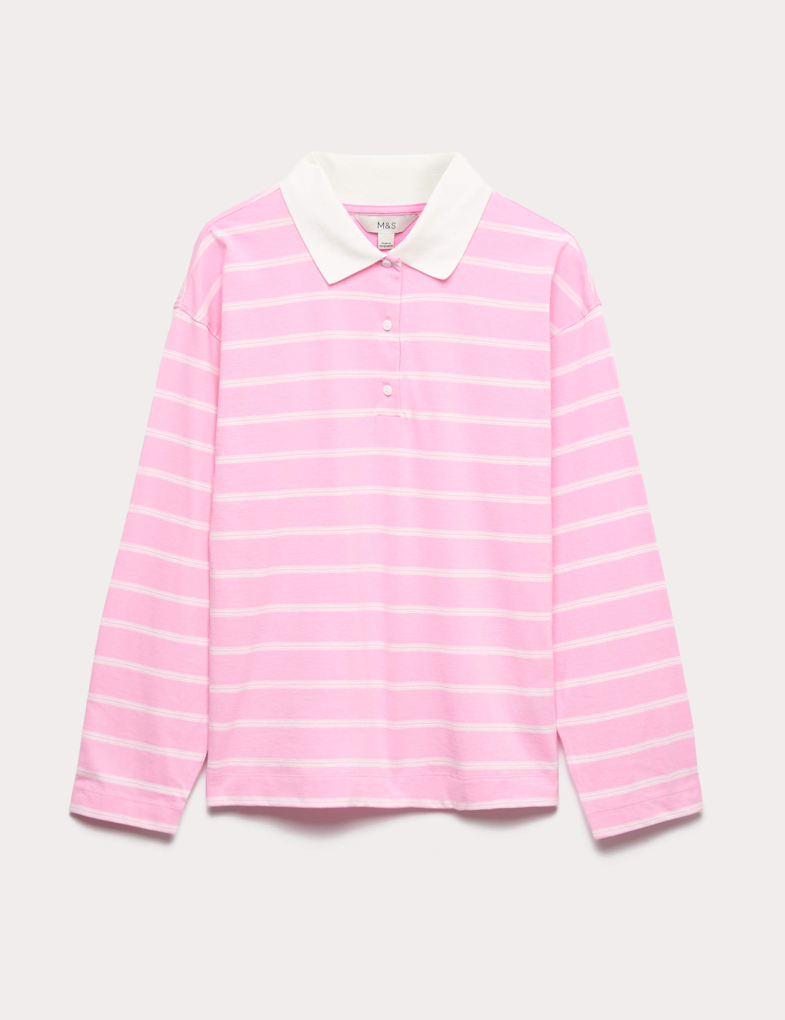 Pure Cotton Striped Rugby Top 2 of 7