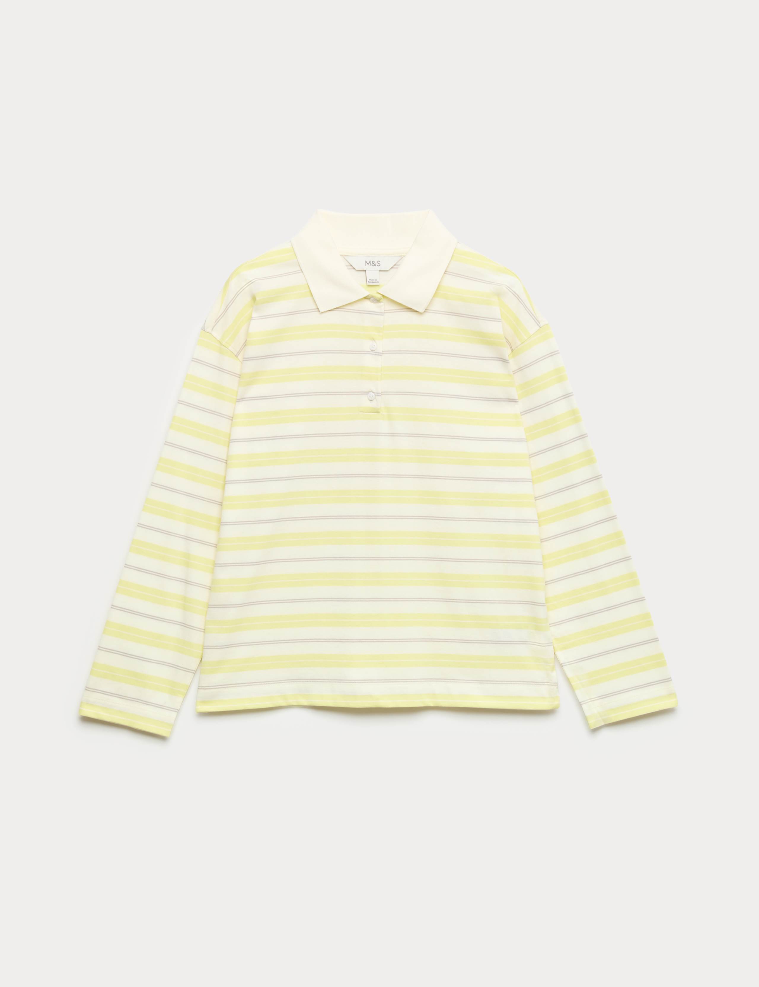 Pure Cotton Striped Rugby Top 2 of 6