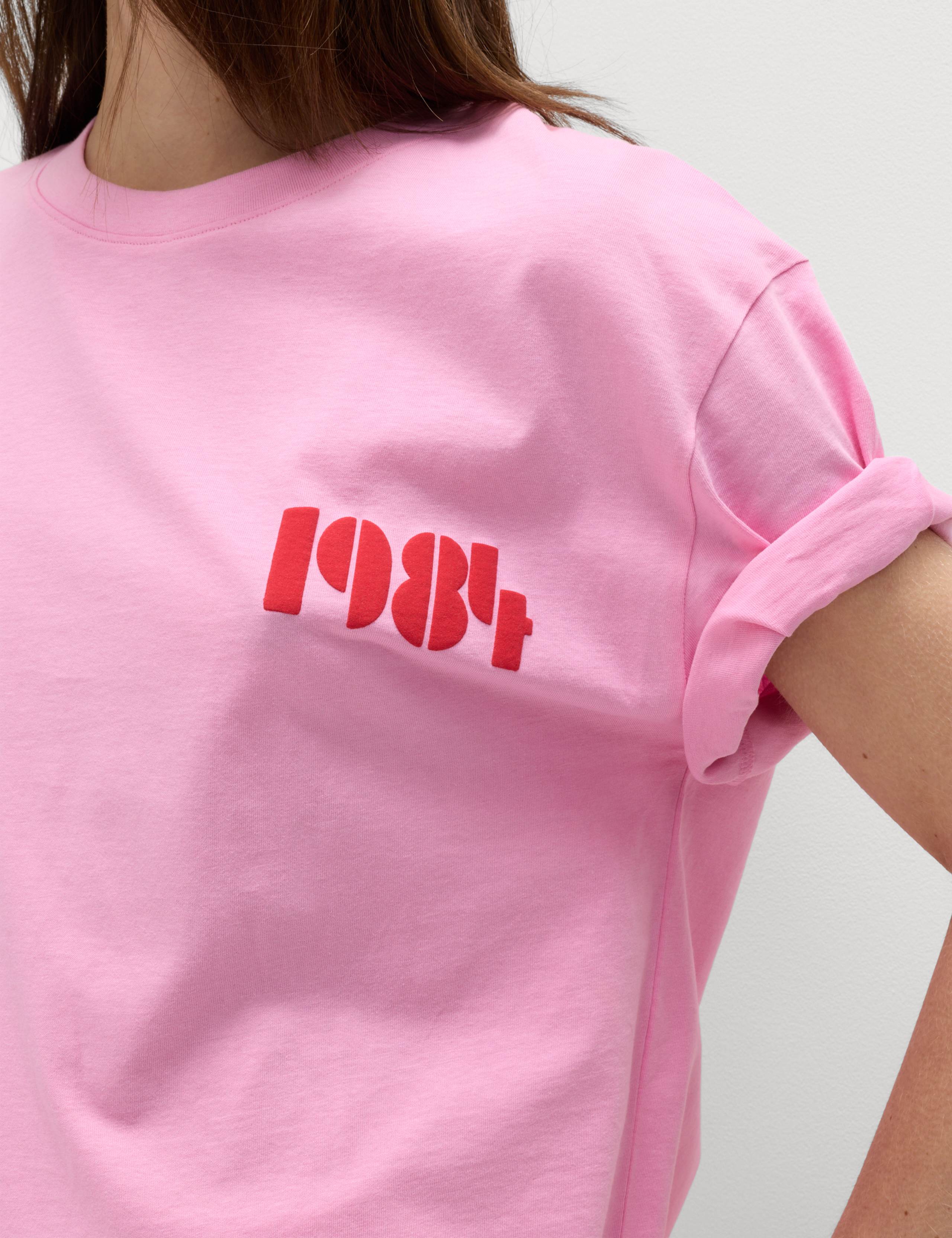 Pure Cotton Graphic Crew Neck Oversized T-Shirt 5 of 6