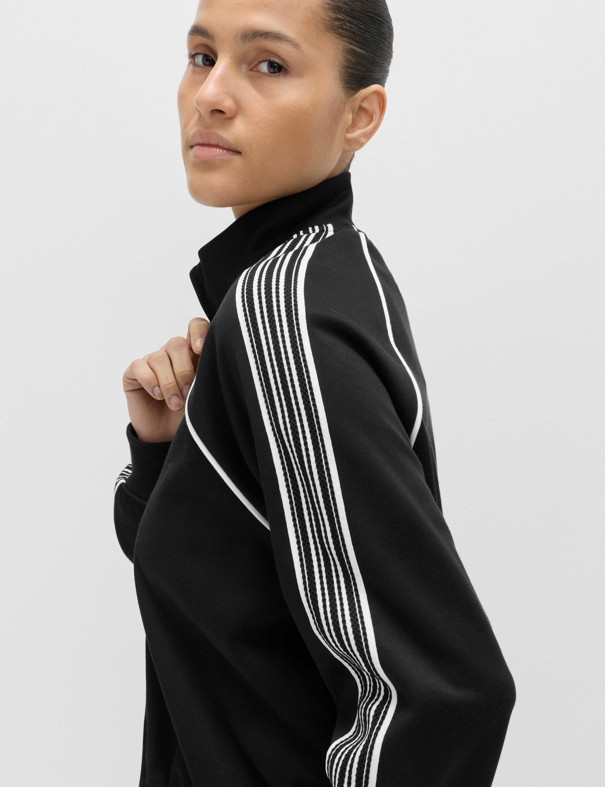 Cotton Rich Tricot Zip Up Track Jacket 4 of 7