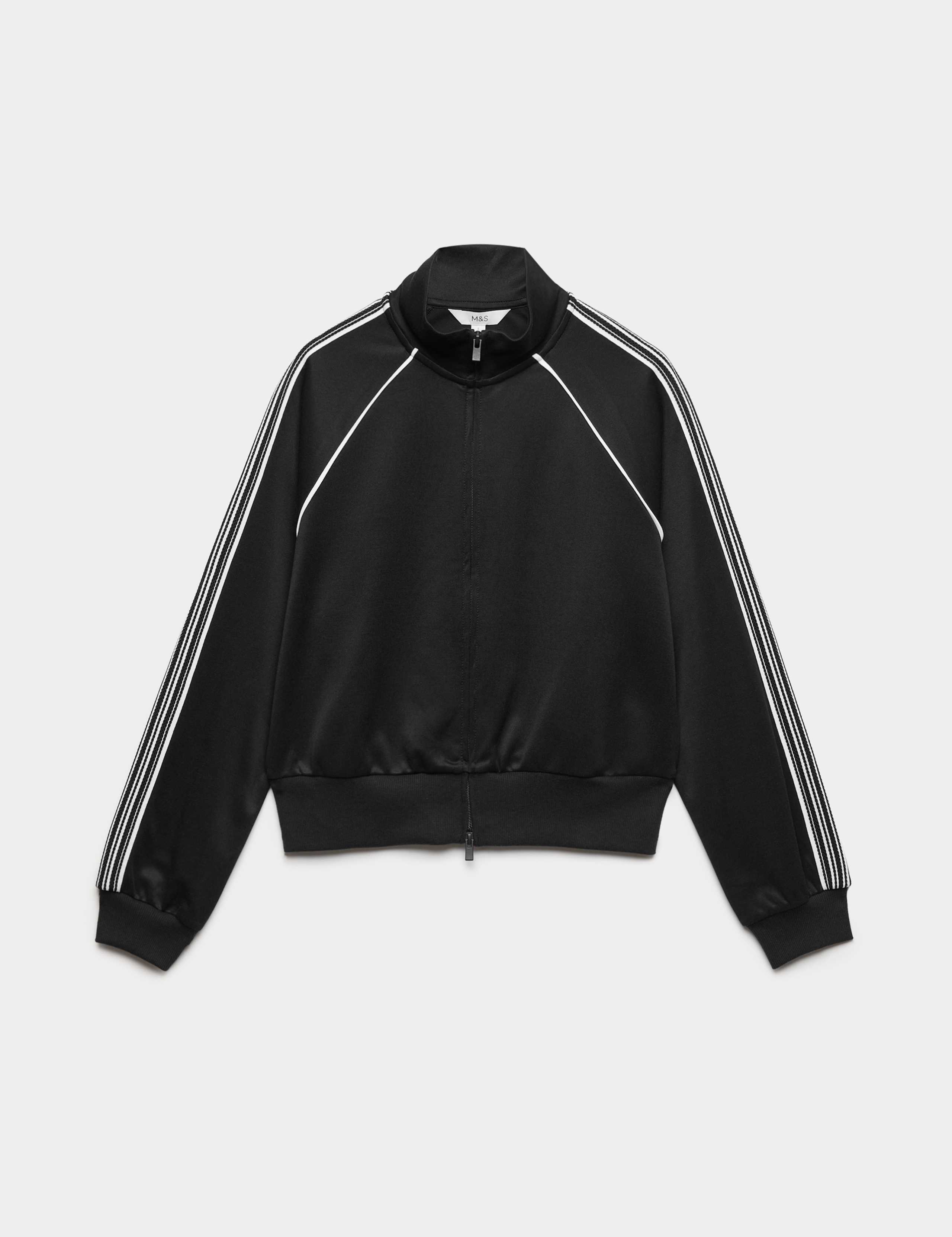 Cotton Rich Tricot Zip Up Track Jacket 2 of 7