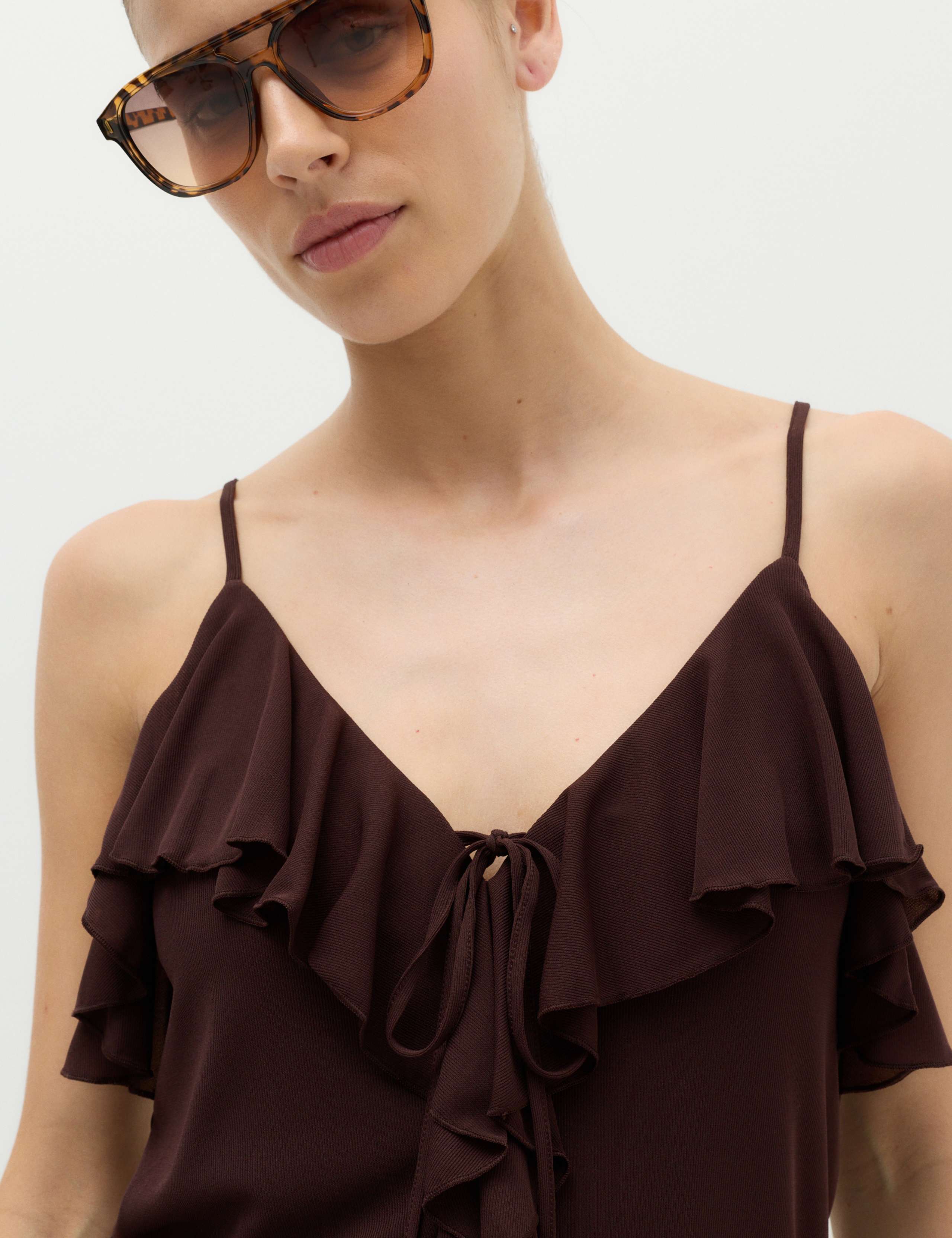 Ruffle Floaty Cami Top 3 of 6