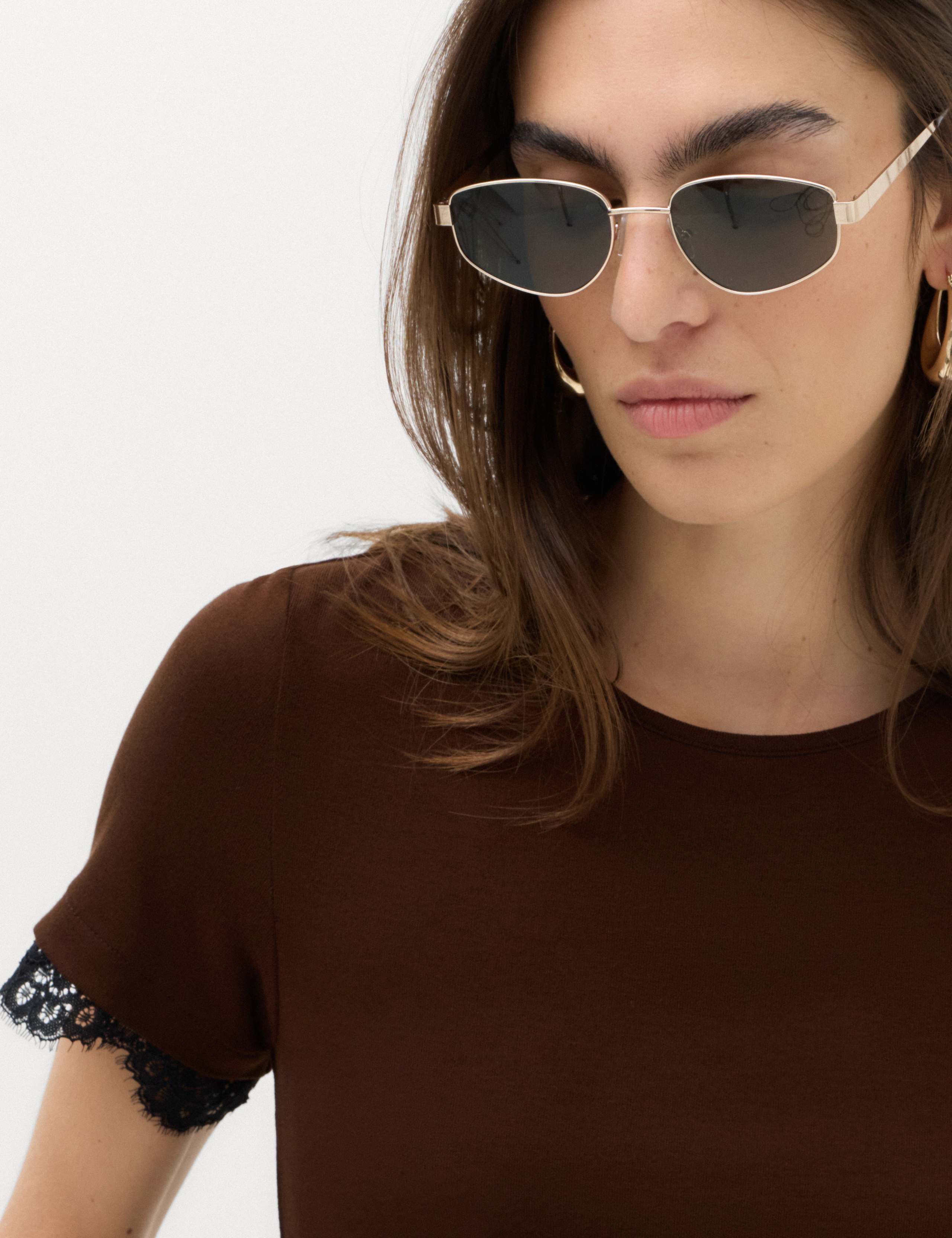 Short Sleeve Lace Trim T-Shirt 3 of 4