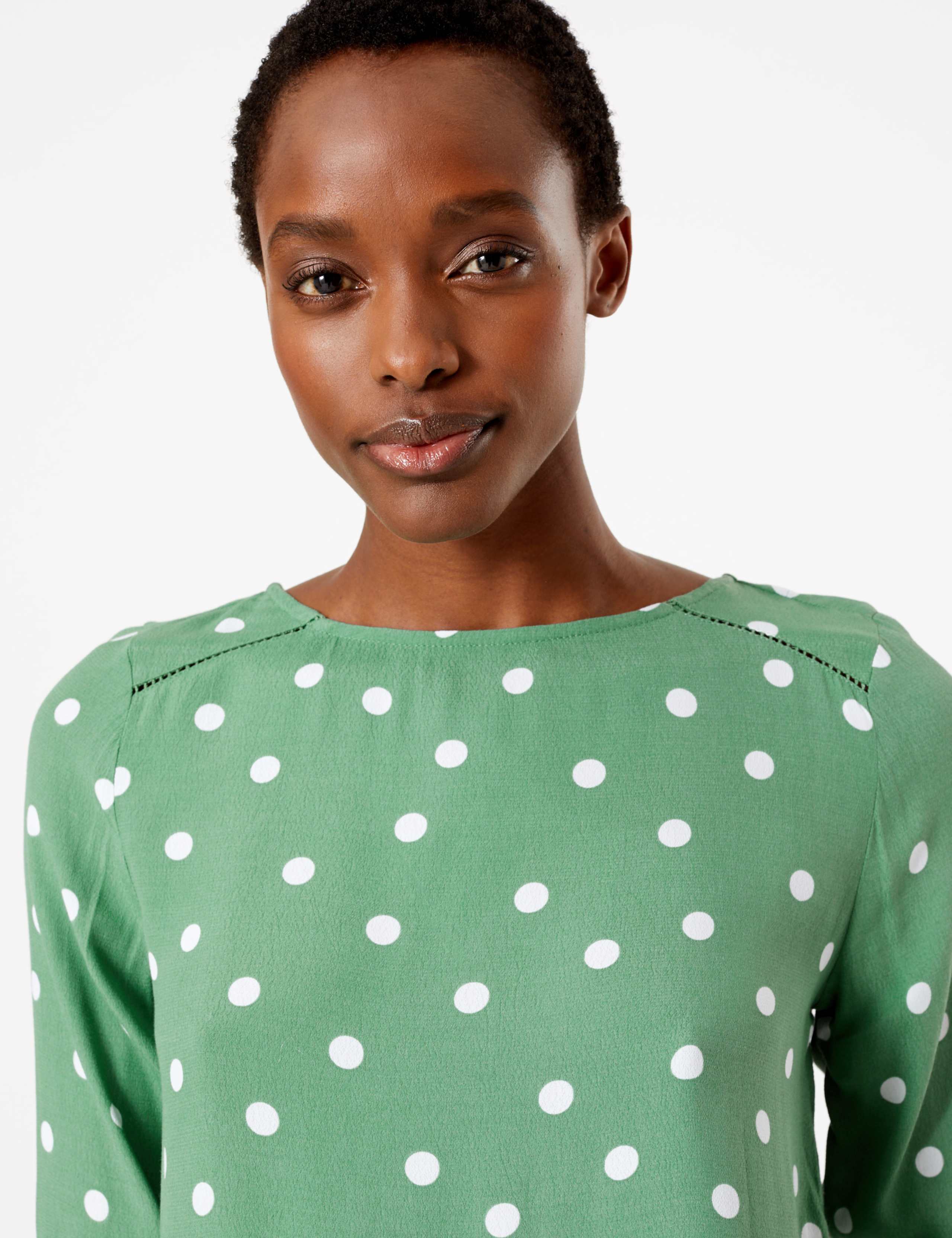 Polka Dot Long Sleeve Top 4 of 4