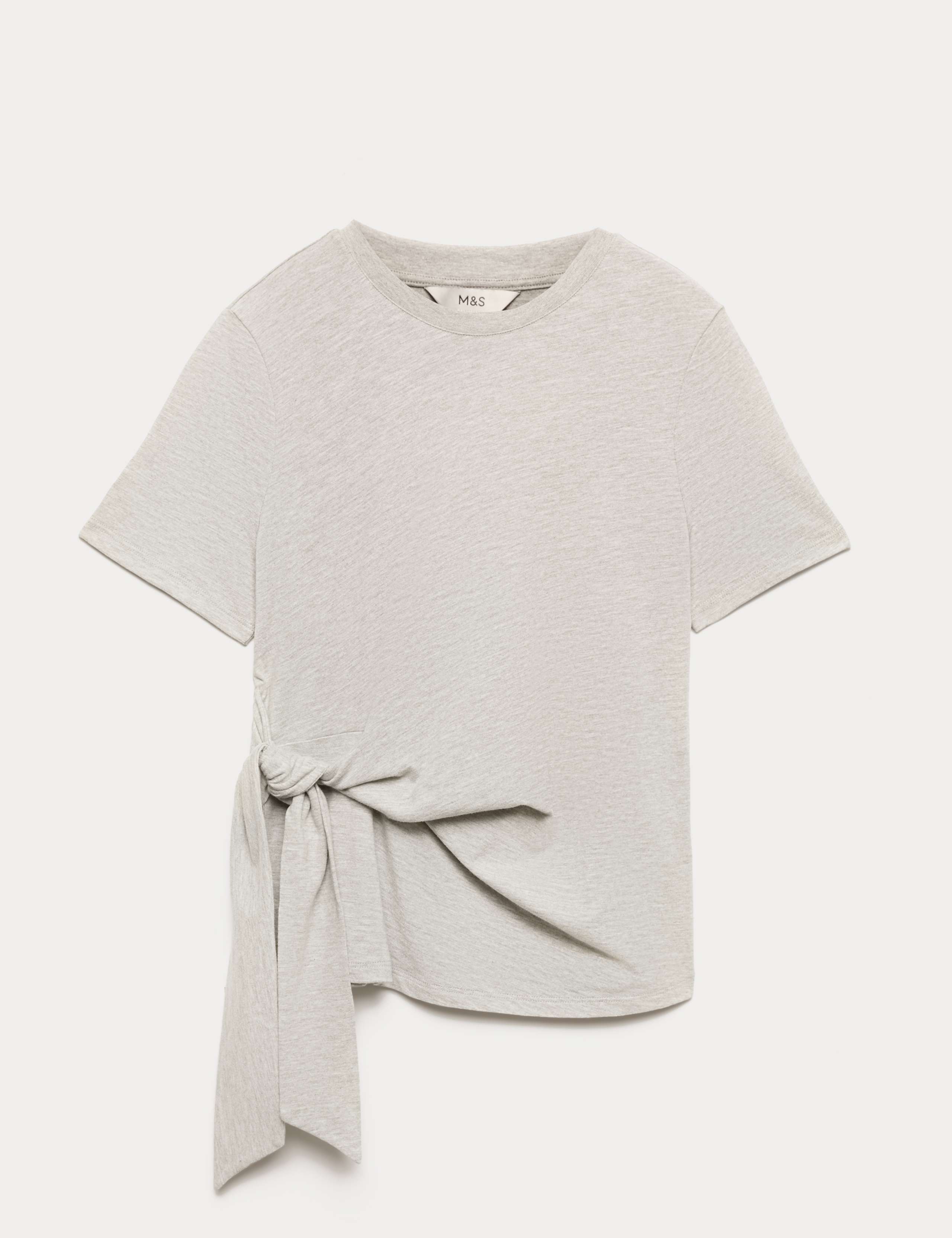 Pure Cotton Tie Waist T-Shirt 1 of 1