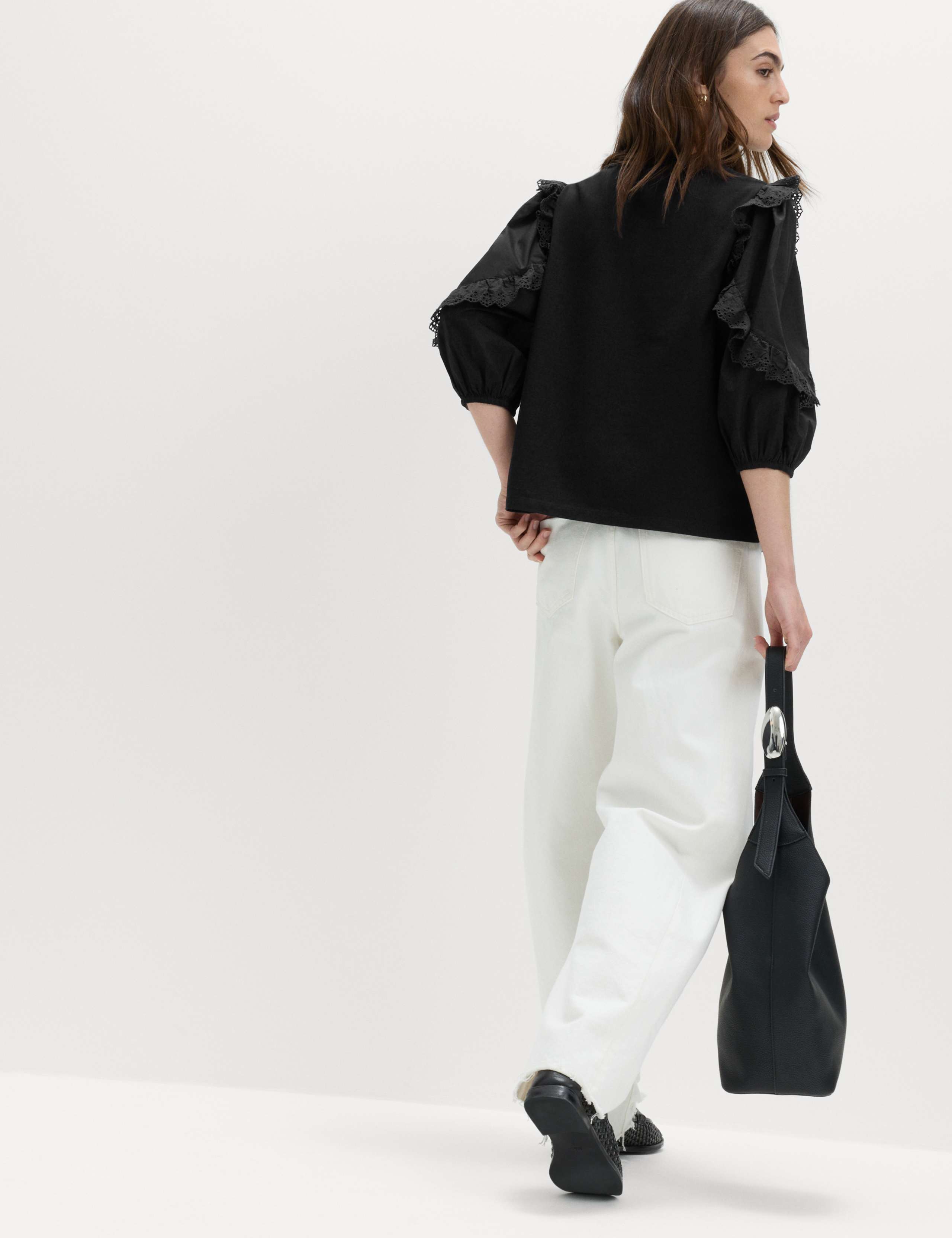 Cotton Rich Ruffle Sleeve Top 3 of 6