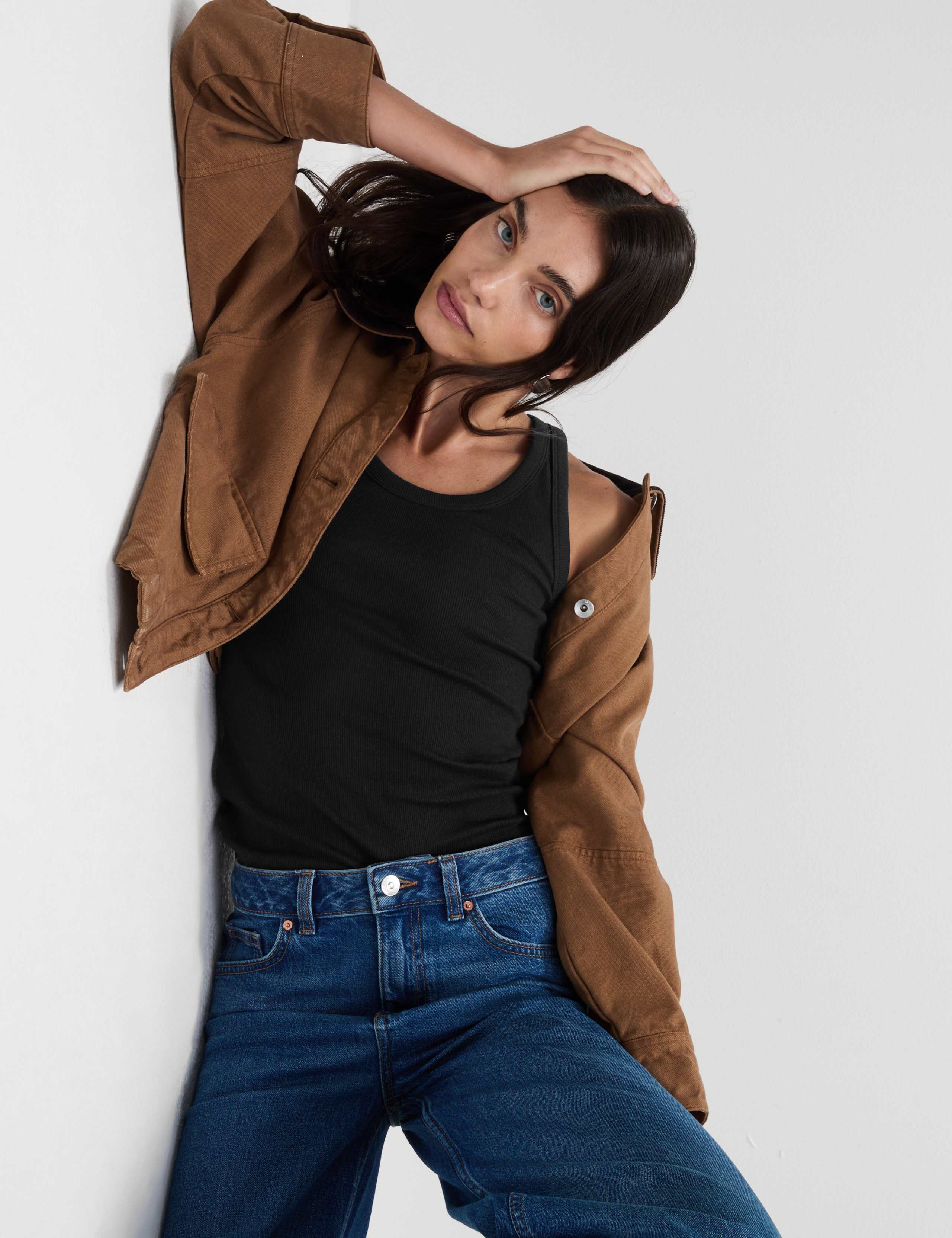 Cotton Rich Ribbed Slim Fit Vest Top 3 of 5