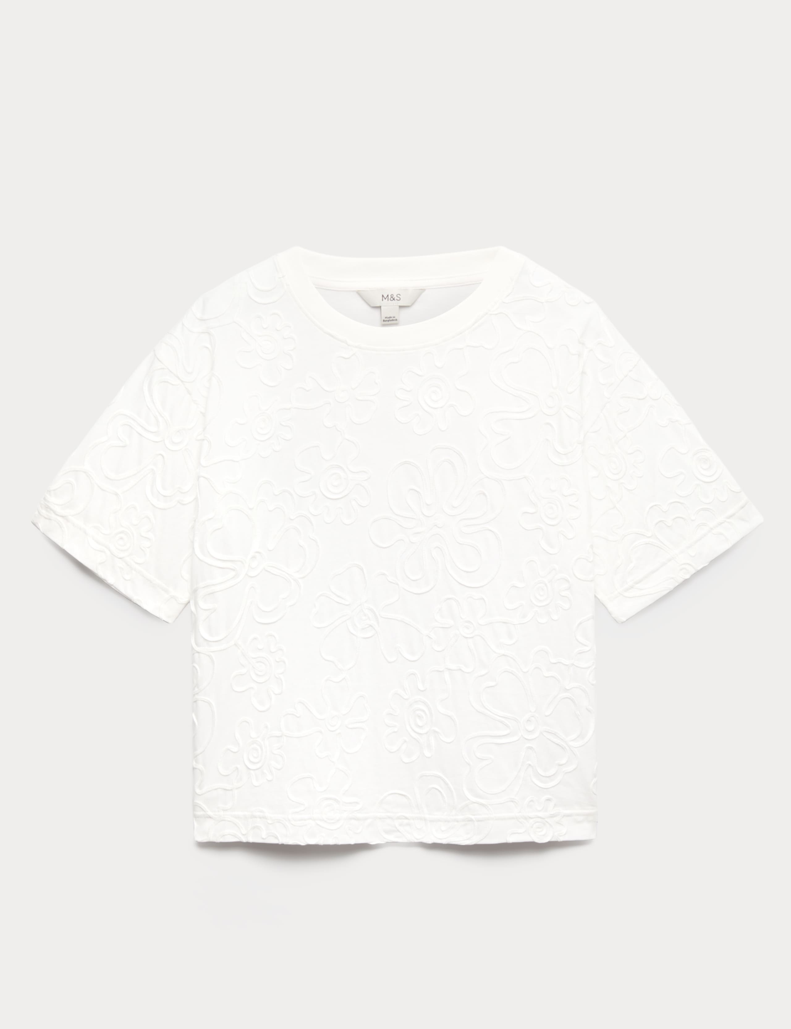 Pure Cotton Appliqué T-Shirt 2 of 5