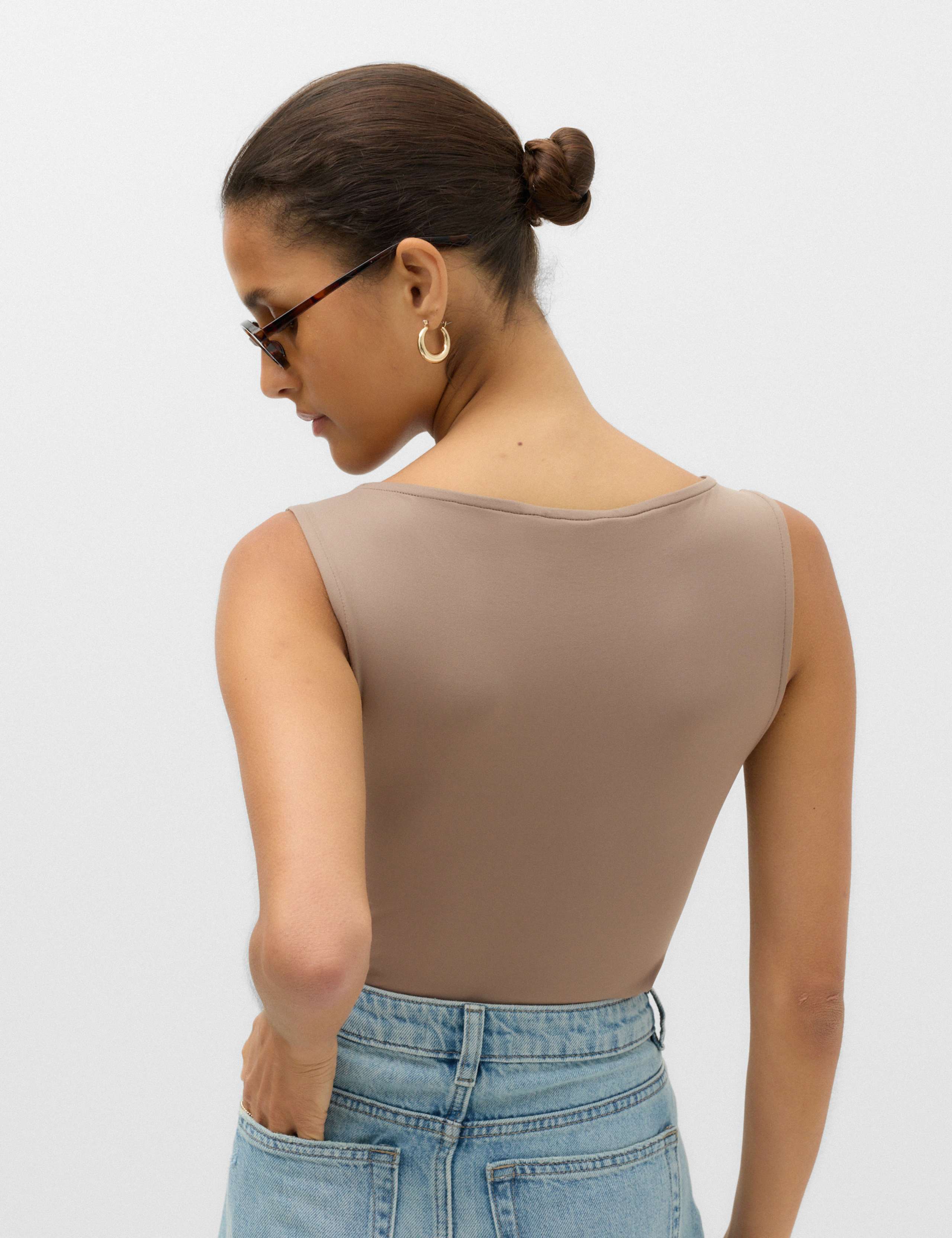Slash Neck Vest Bodysuit 4 of 6