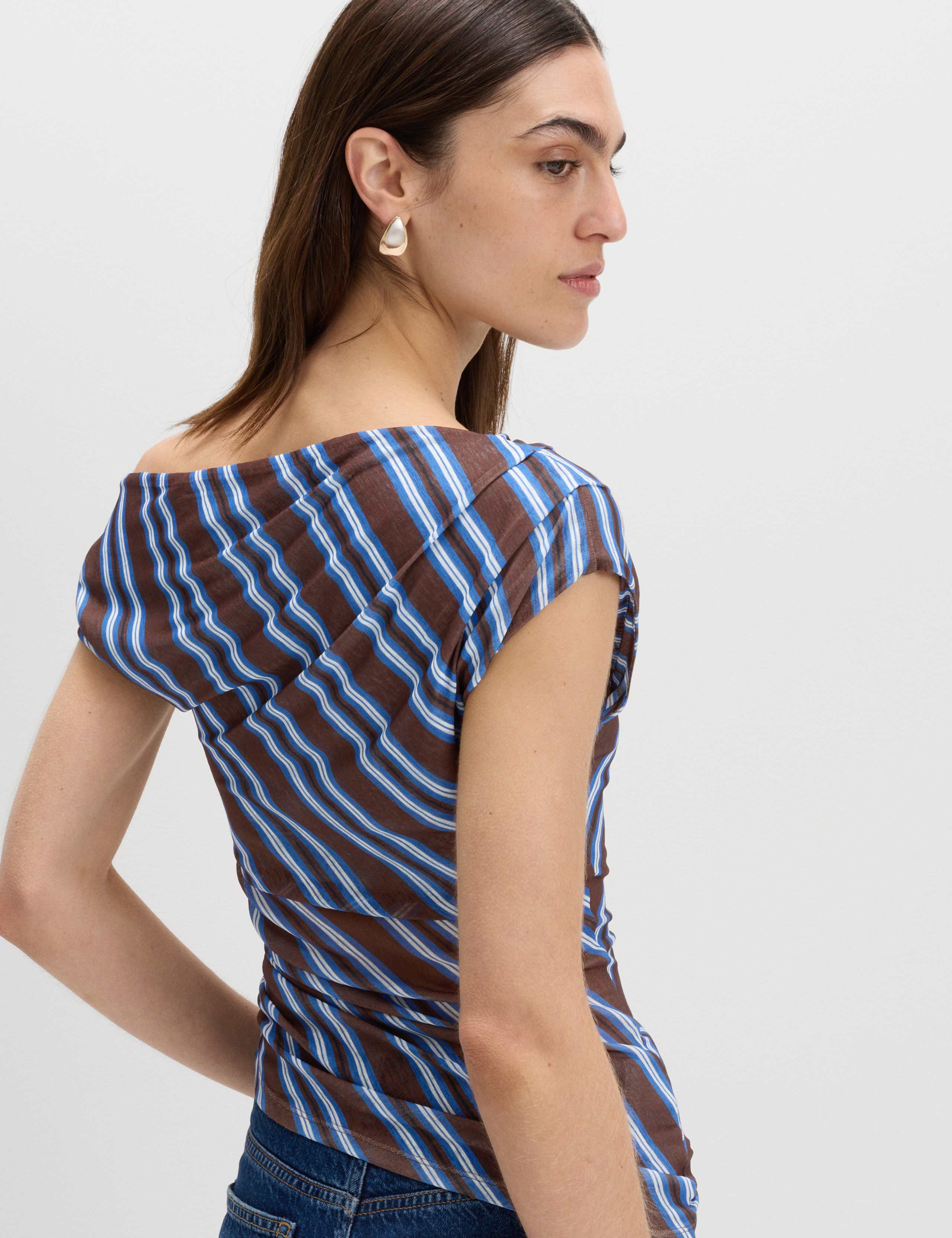 Pure Cotton Asymmetric Drape Top 4 of 5