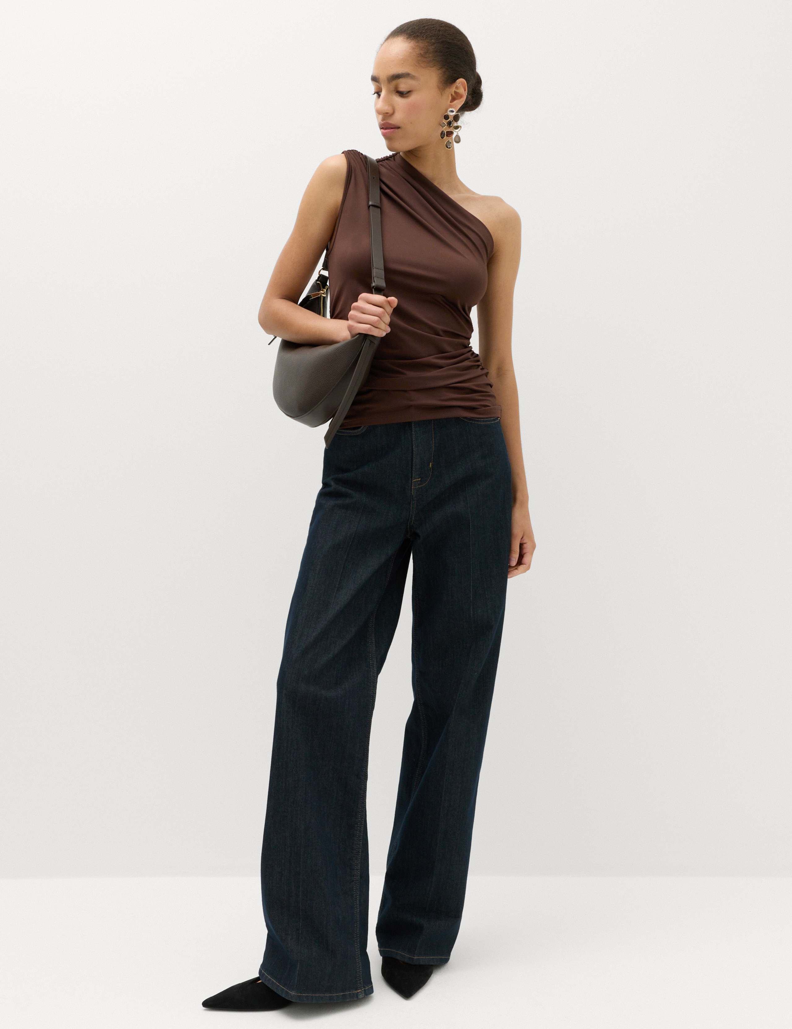 One Shoulder Drape Top 3 of 6