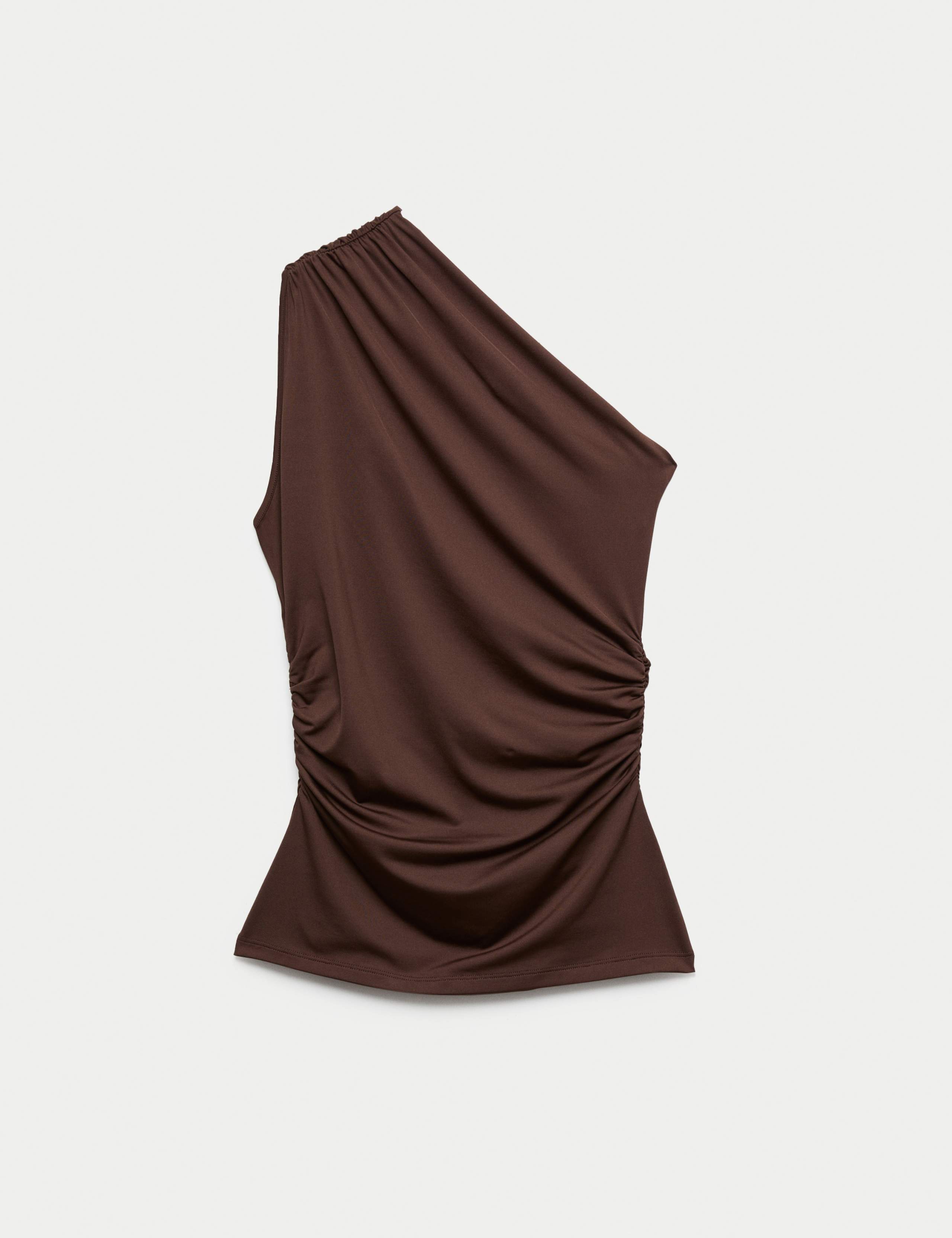 One Shoulder Drape Top 1 of 1