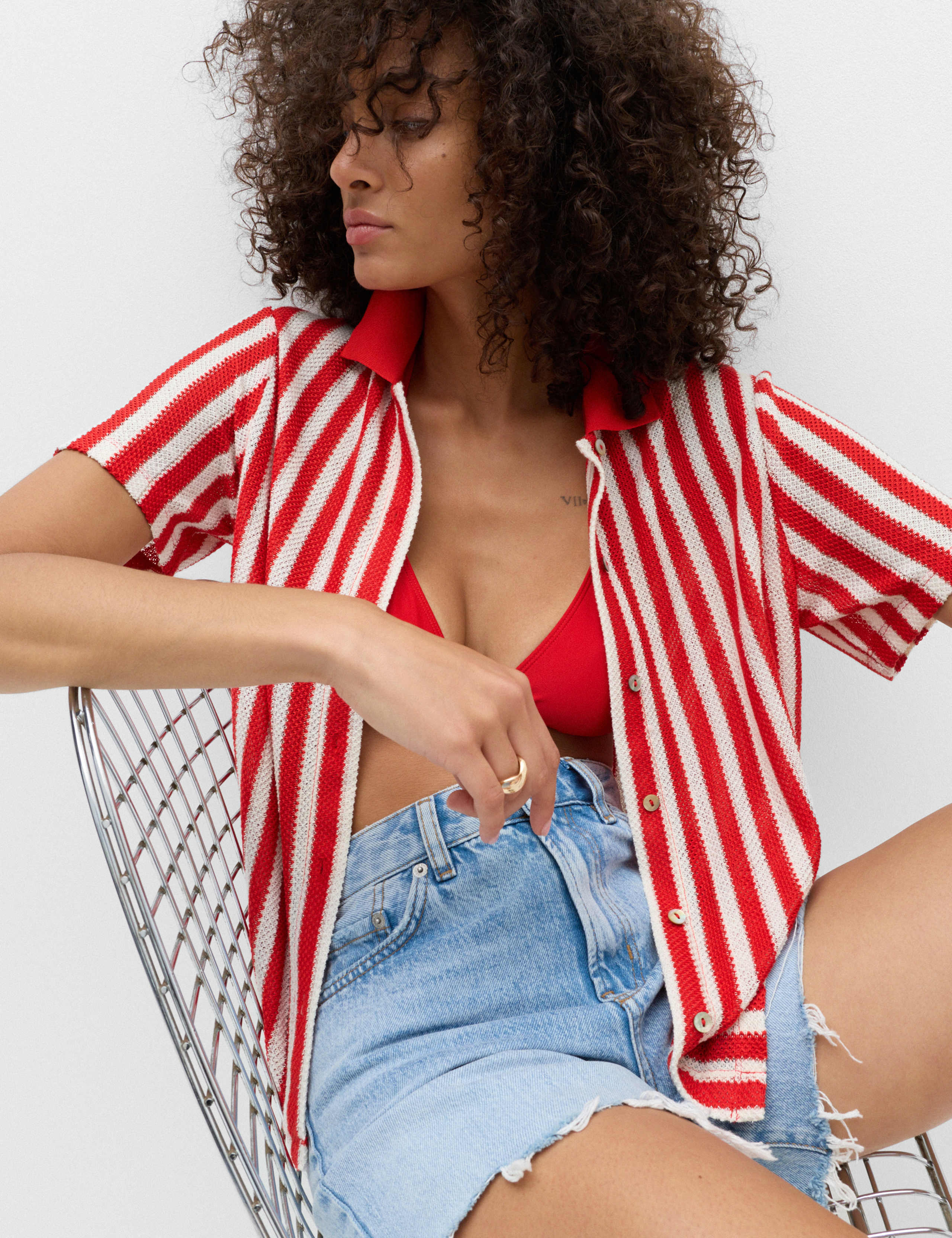 Striped Football Top 1 of 6