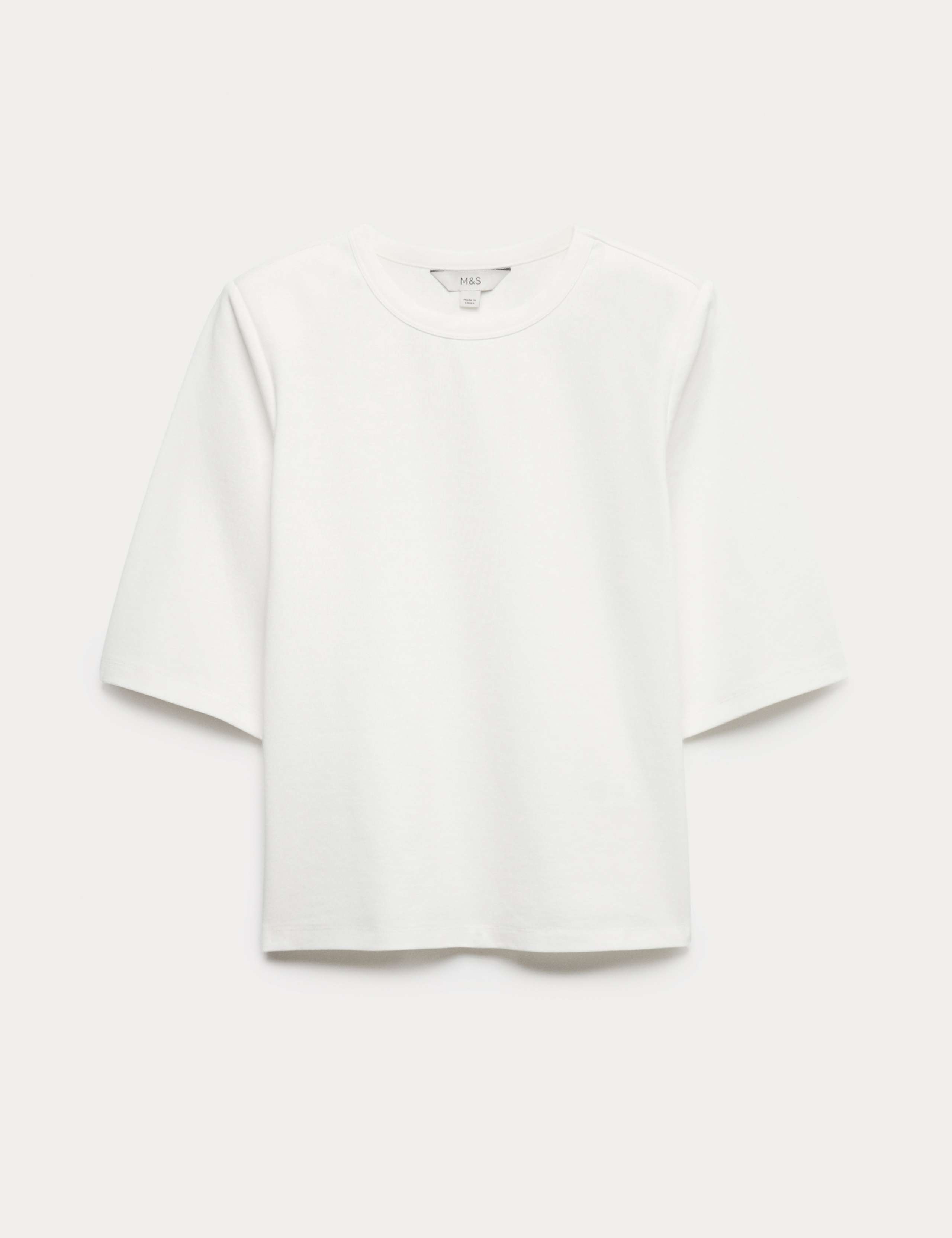 Cotton Rich Padded Shoulder T-Shirt 2 of 6