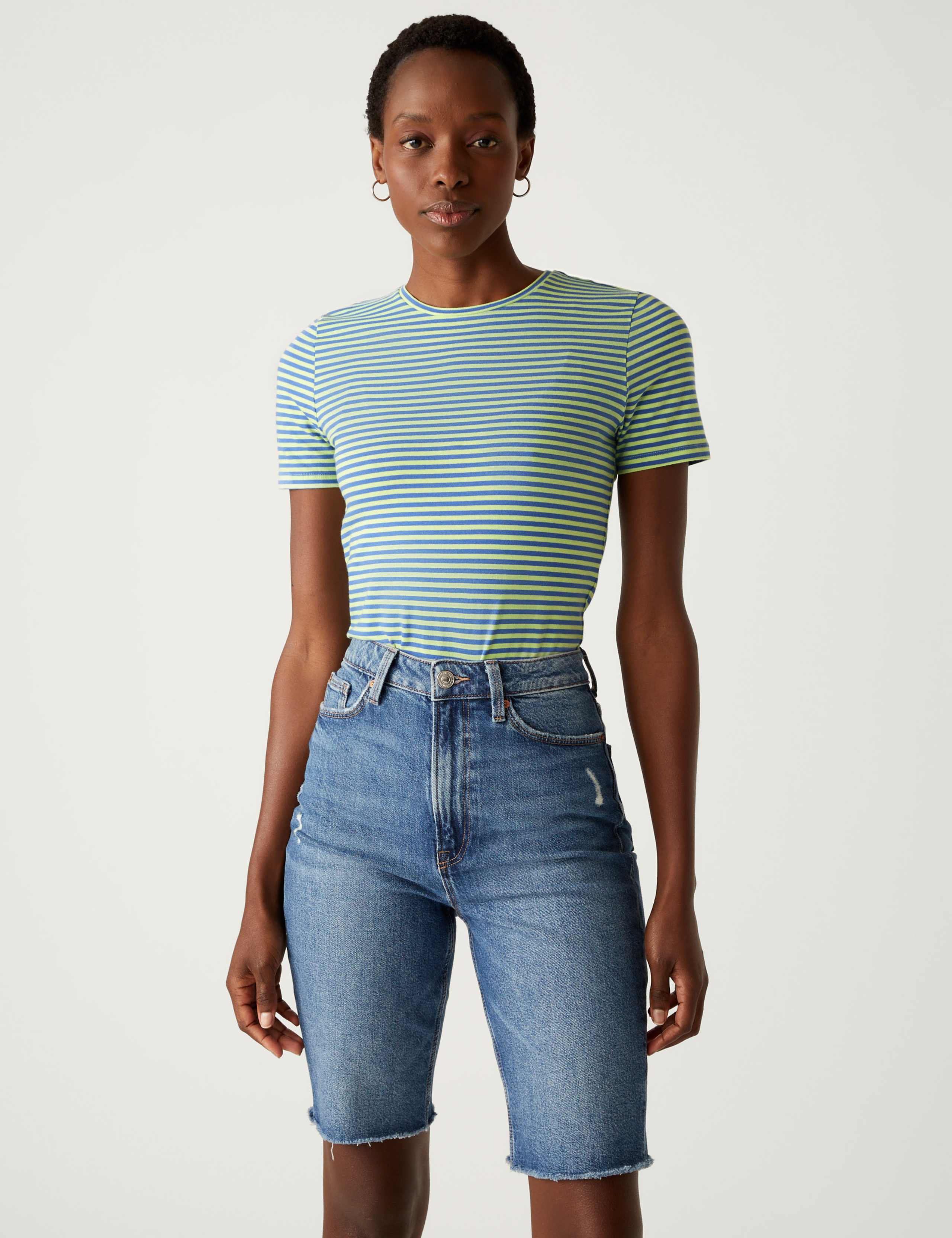2pk Cotton Rich Slim Fit T-Shirts 3 of 5