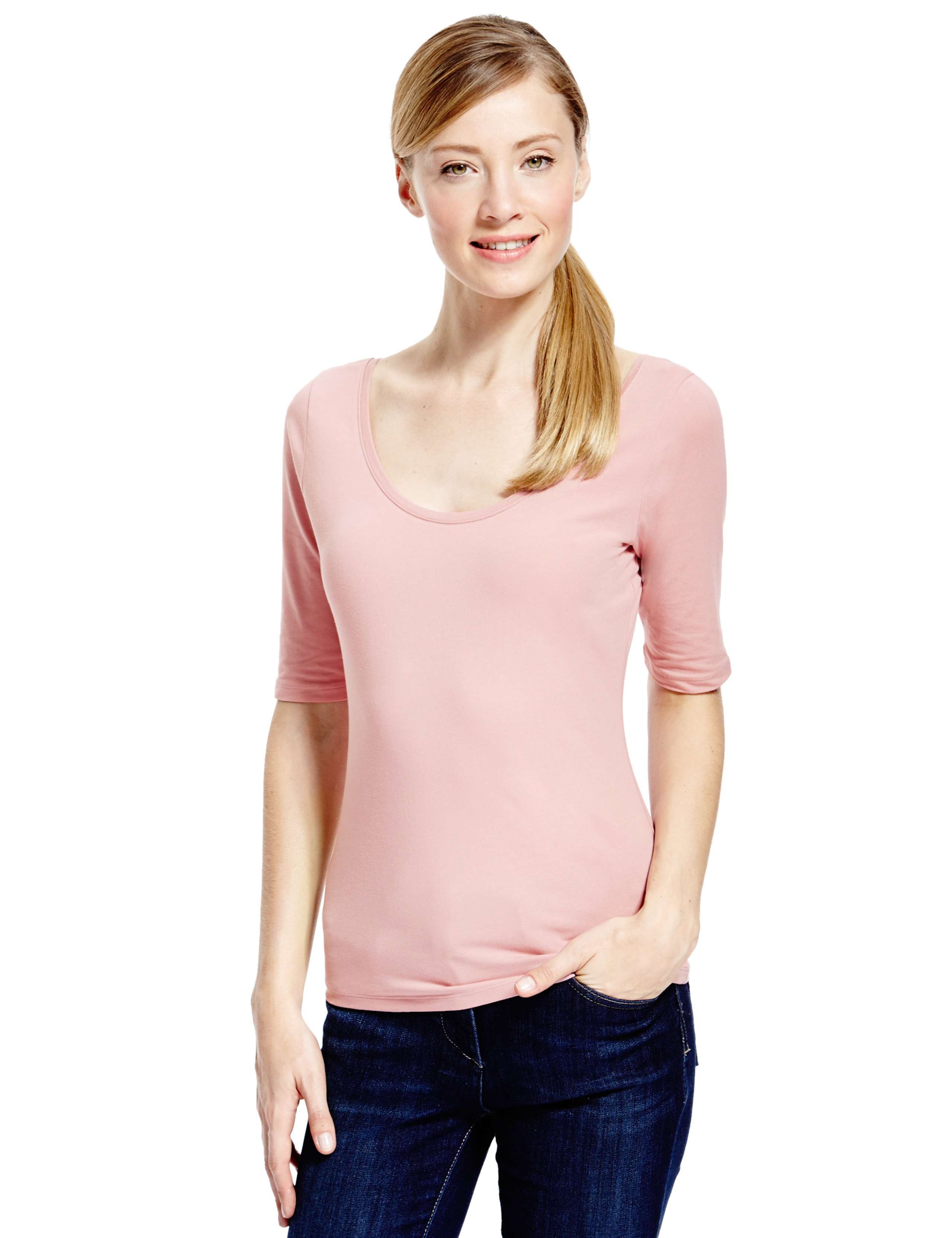 Scoop Neck T-Shirt 1 of 3