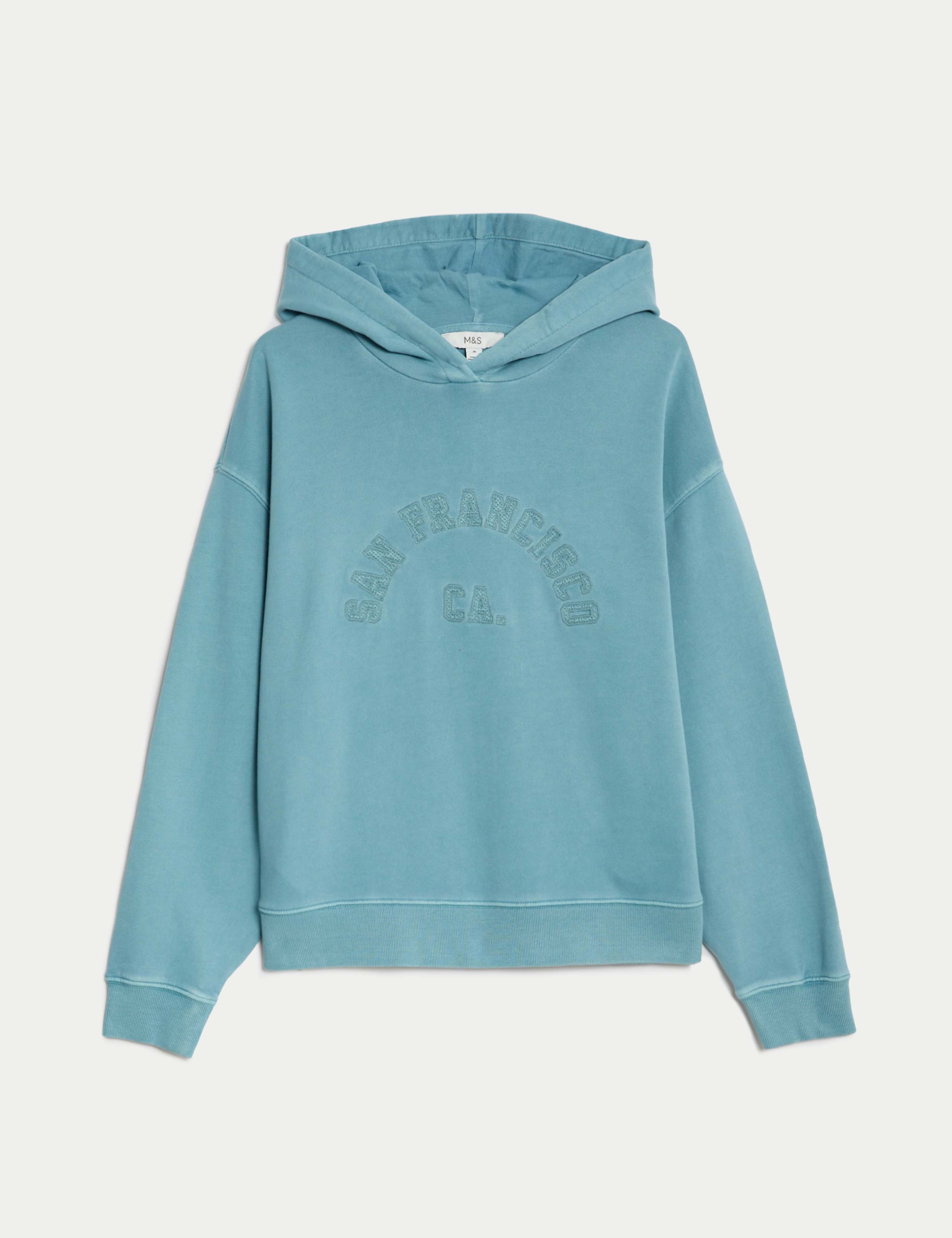 Pure Cotton Embroidered Hoodie 2 of 5