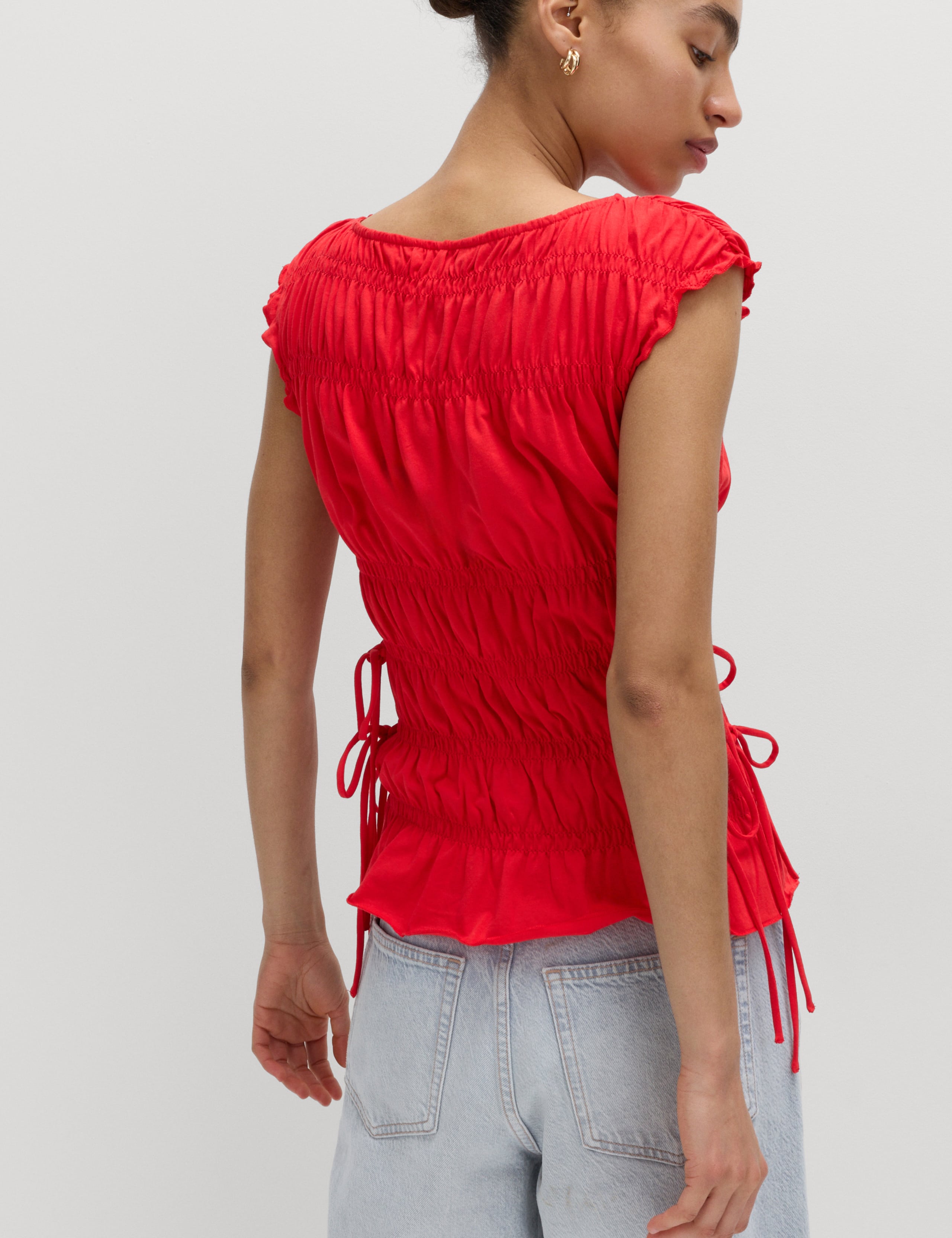 Pure Cotton Smocked Detail Top 5 of 5