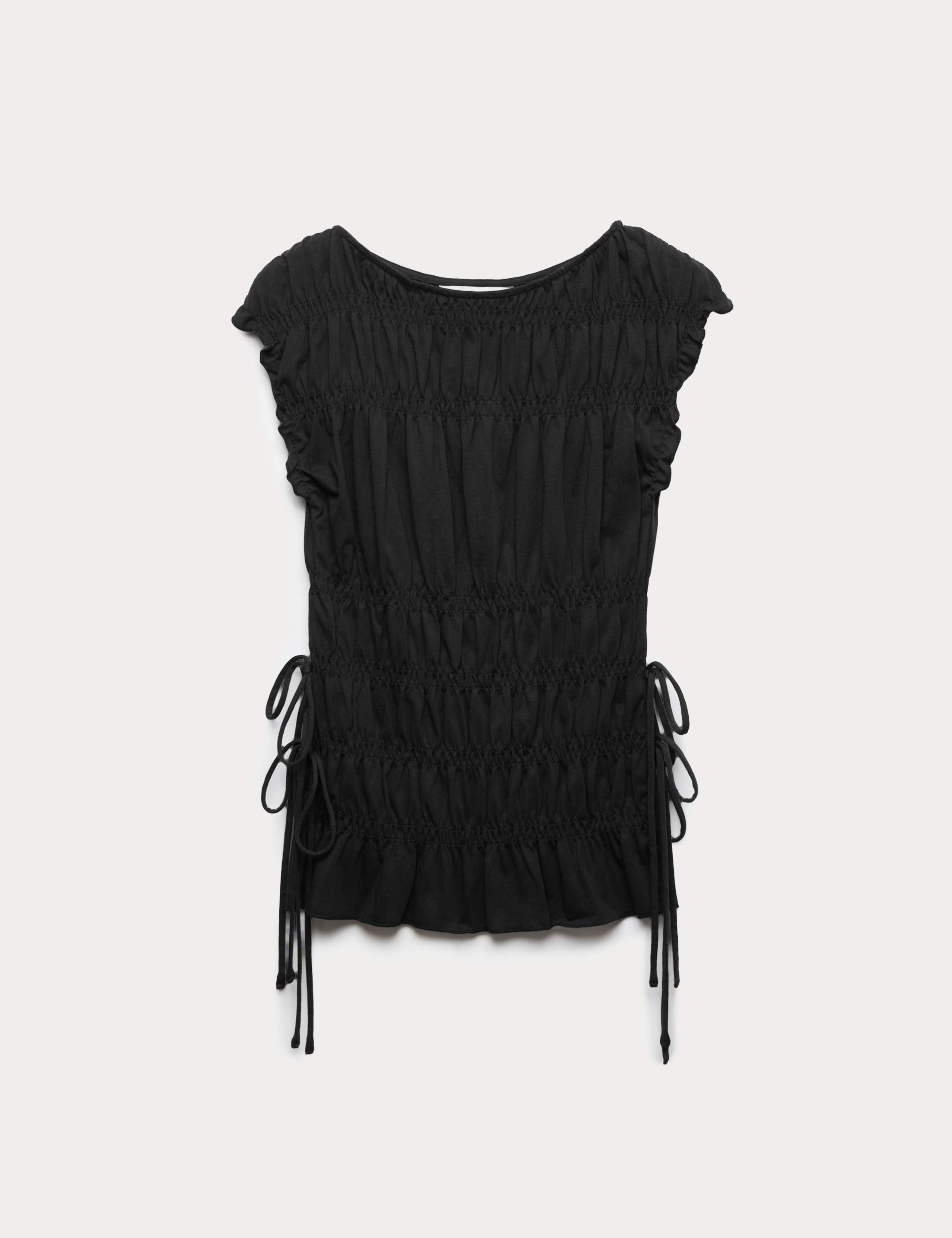 Pure Cotton Smocked Detail Top 2 of 5