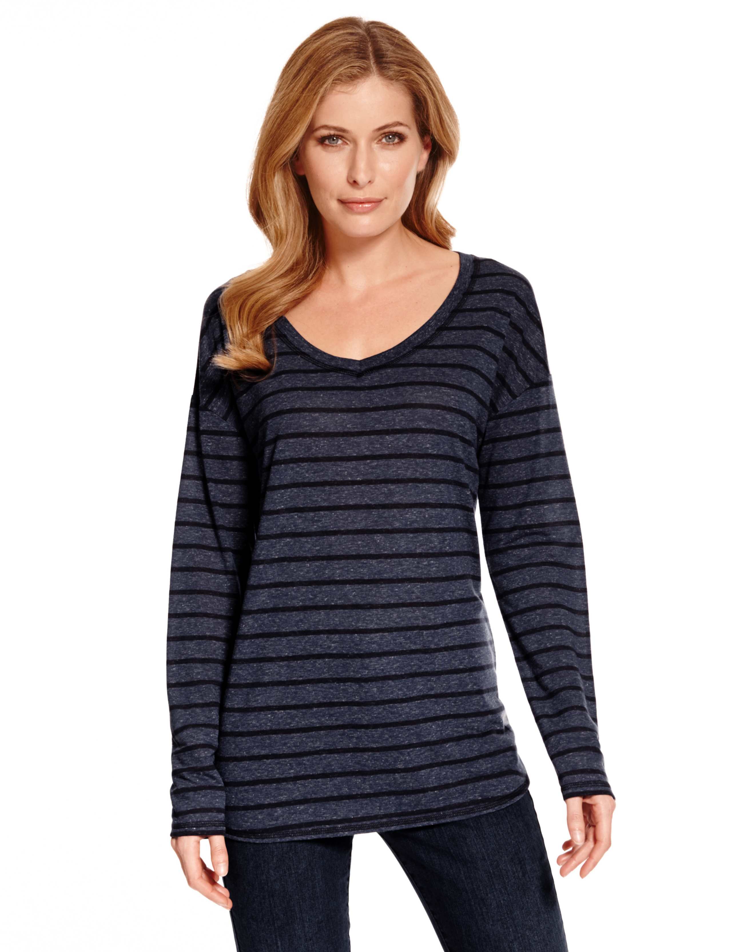 Striped Top with Linen 1 of 6
